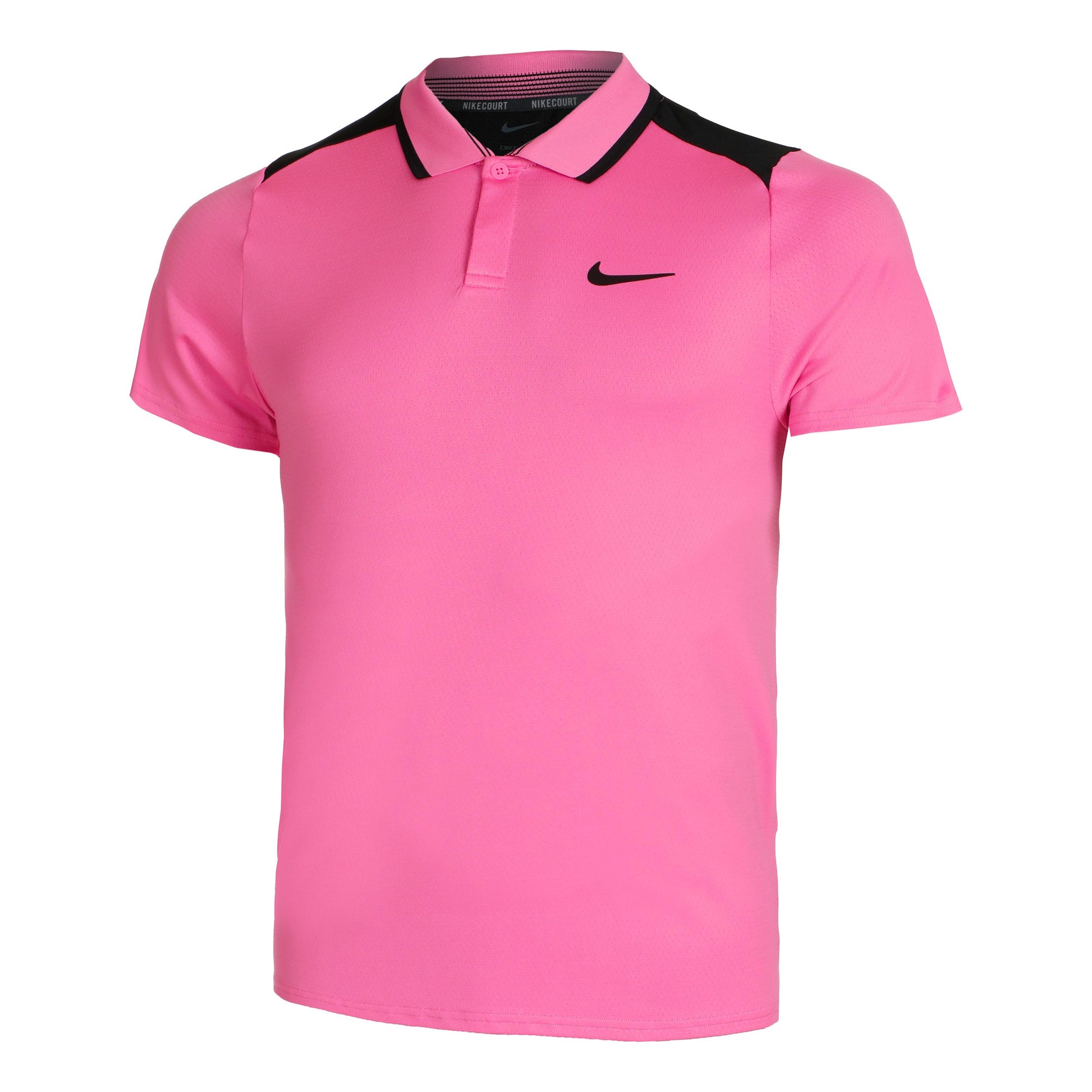 Nike Court Dri-Fit Advantage Polo Hommes - pink, noir