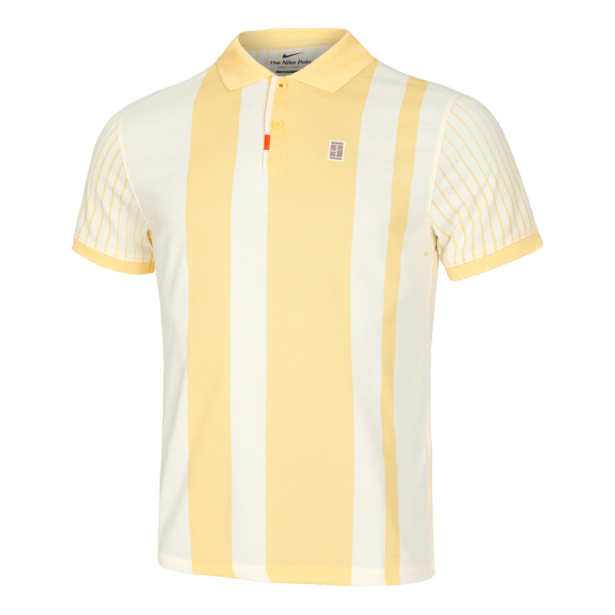 Nike Dri-Fit Heritage Polo Hommes - jaune doré, crème