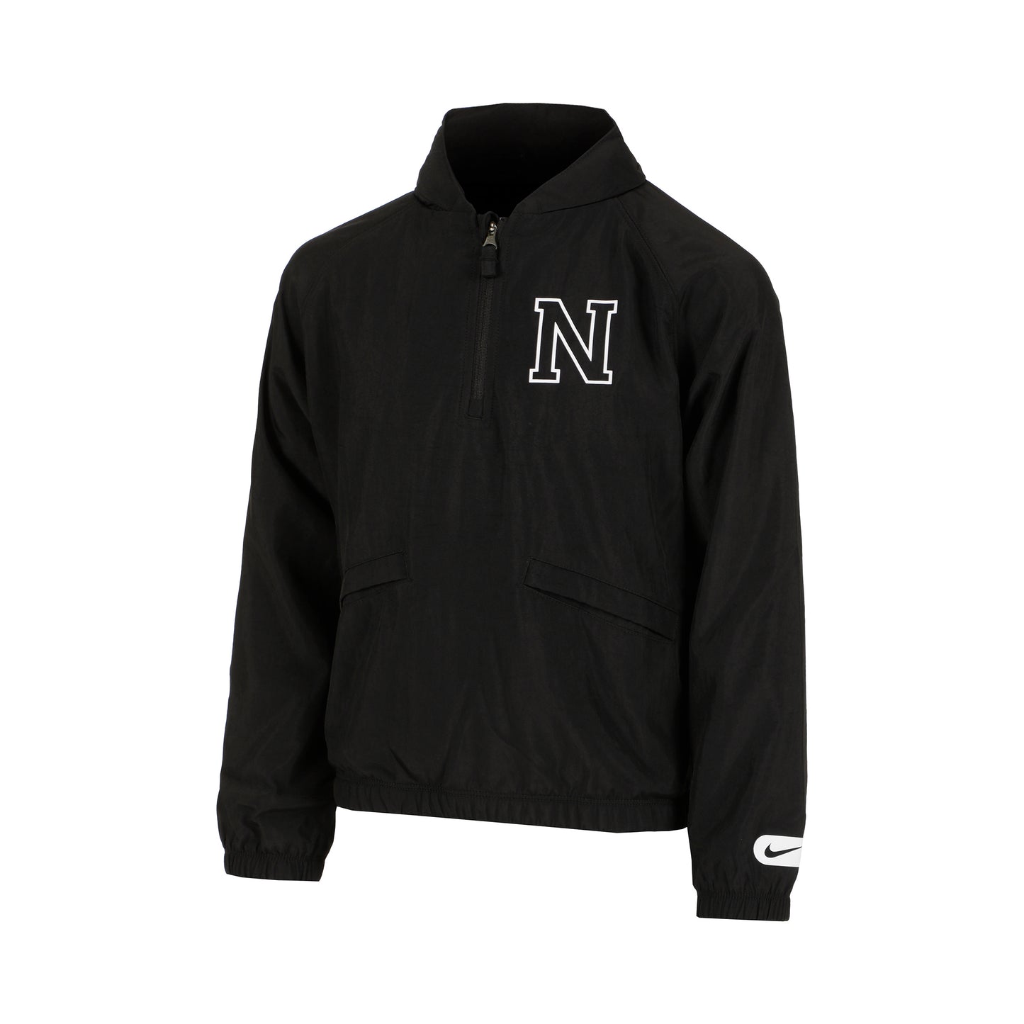 Nike 1/2-Zip Sweater Met Capuchon Jongens-Zwart