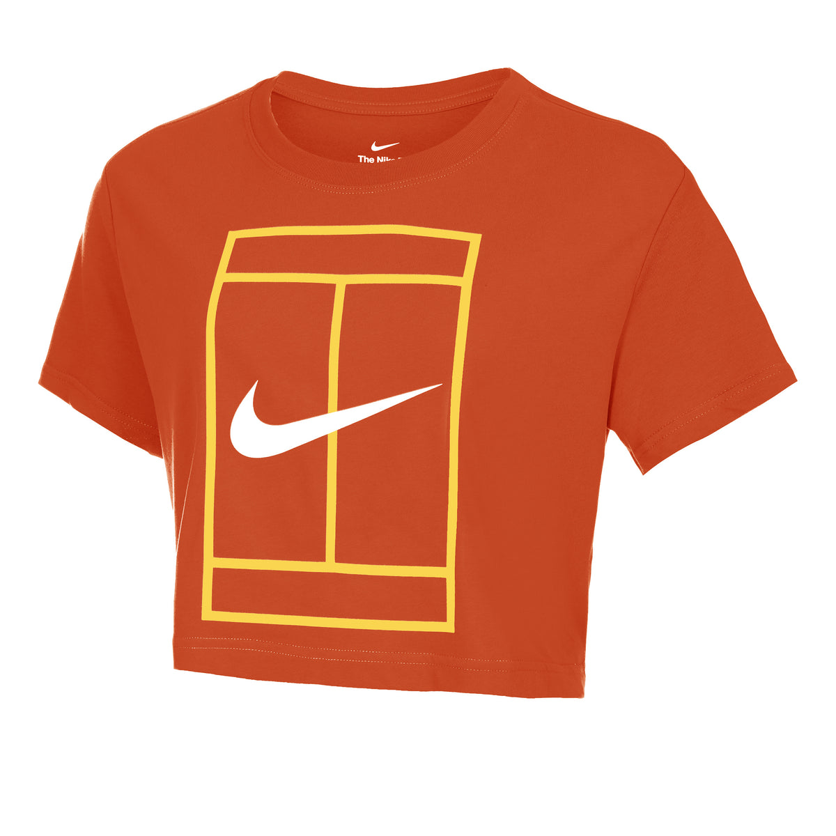 Nike Dri-Fit Heritage Crop T-shirt Dames - roest,