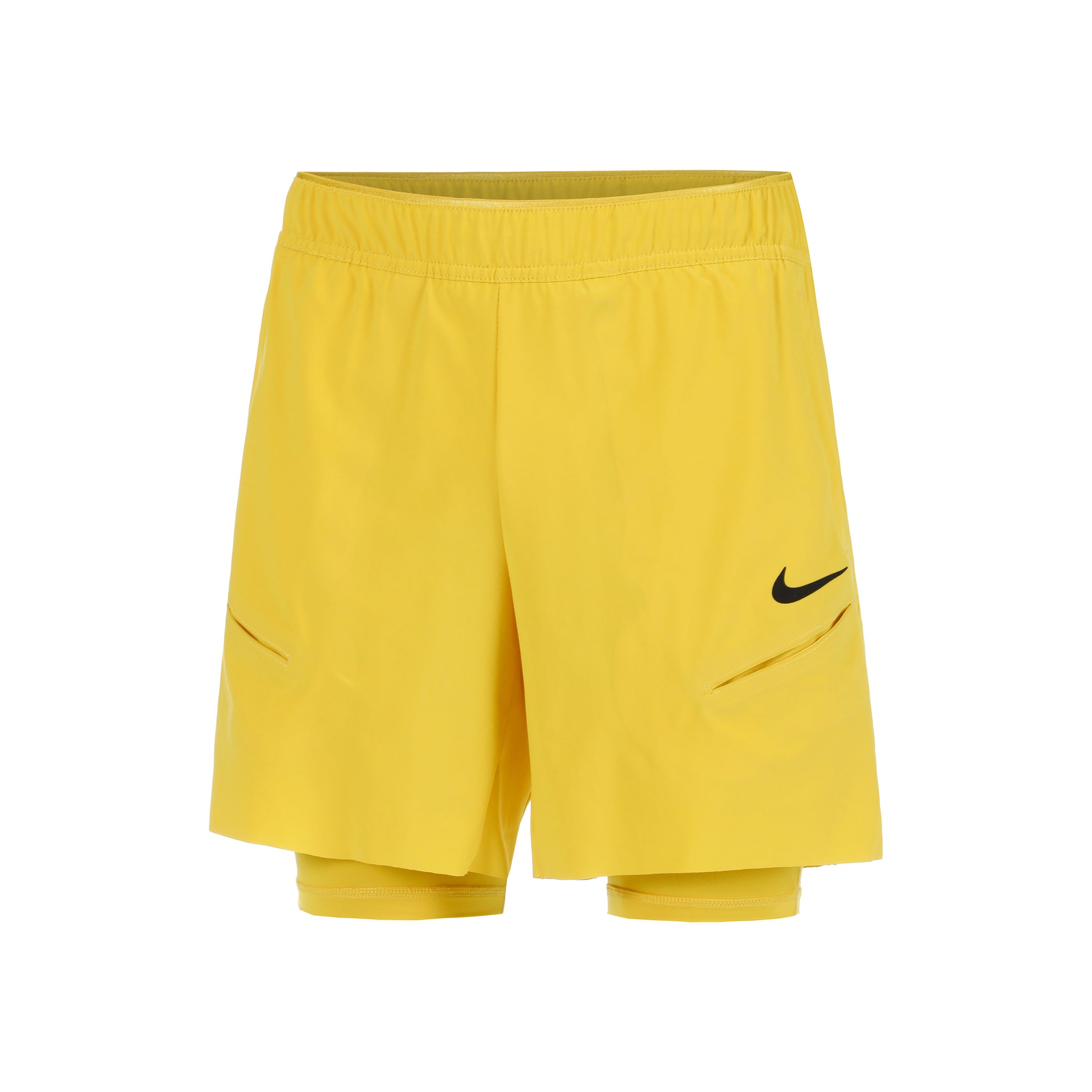 Nike Dri-Fit Court Slam Shorts Hommes - jaune, orange