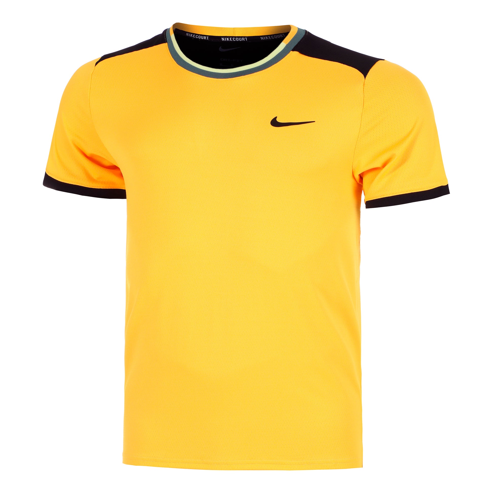 Nike Court Dri-Fit Advantage T-shirt Hommes - orange, noir