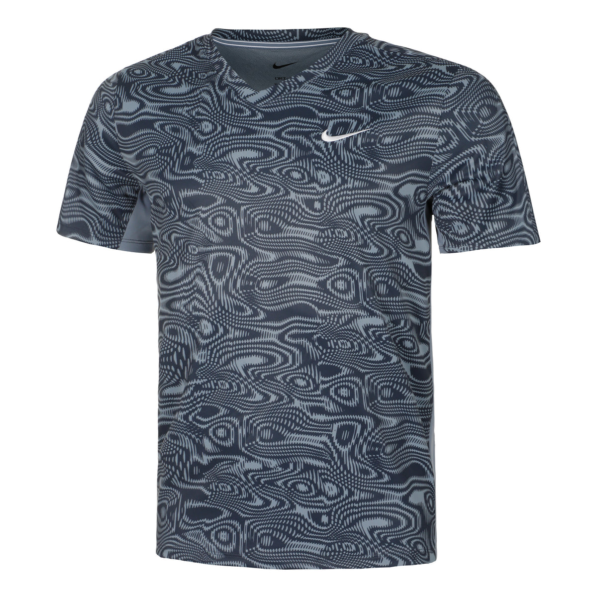 Nike Dri-Fit Court Advantage Novelty T-shirt Heren - blaugrau,