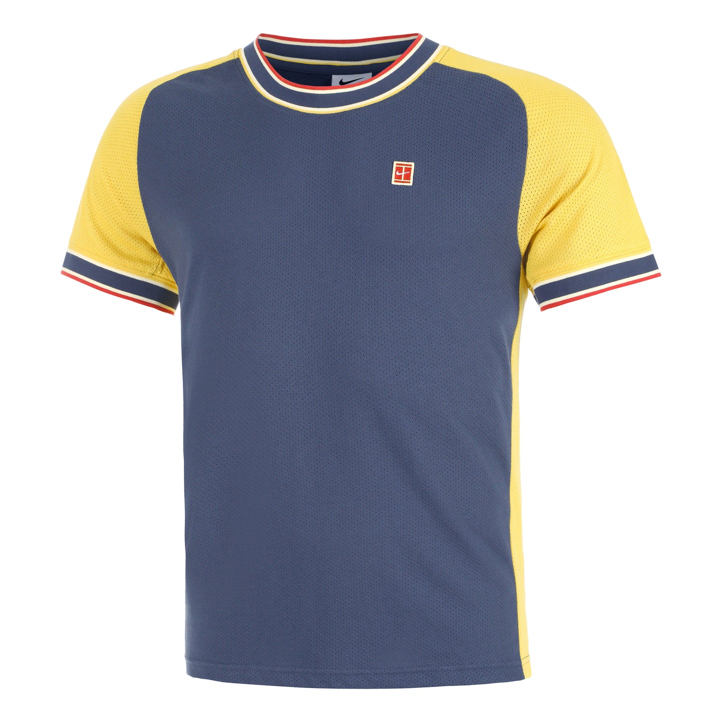 Nike Court Heritage T-shirt Heren - donkerblauw, veelkleurig