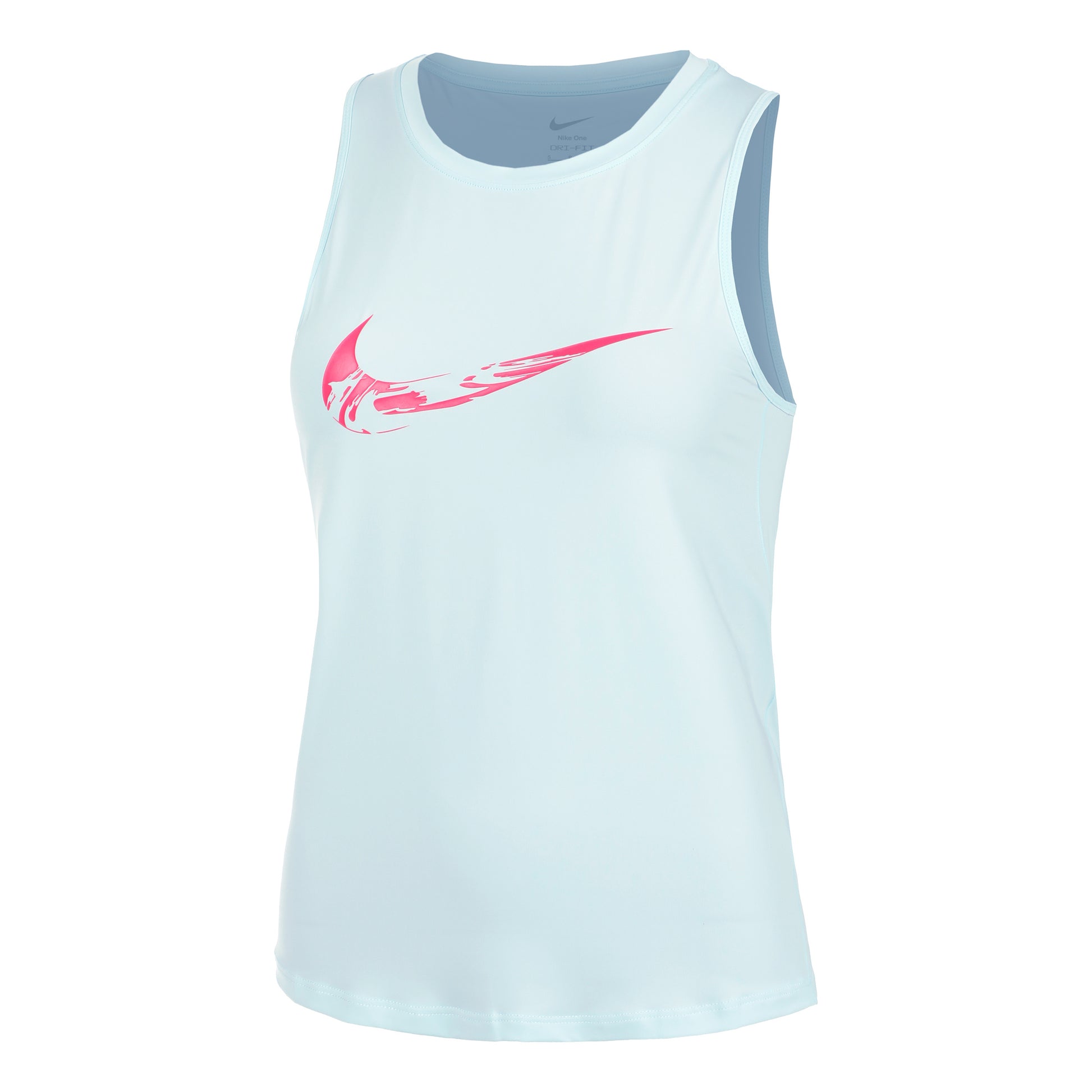 Nike Dri-Fit One Swoosh Maillot de course Femmes - bleu clair,
