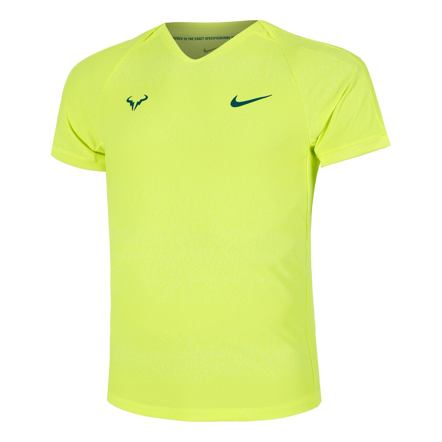 Nike Rafa Court Dri-Fit Advantage T-shirt Heren - neongeel,