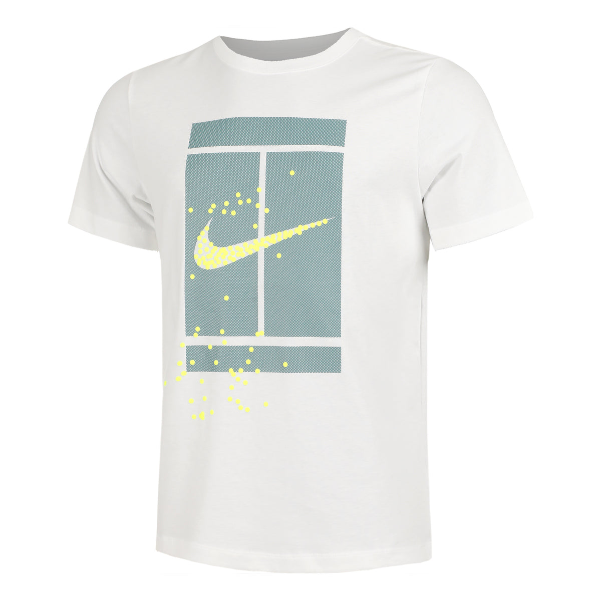 Nike Tee Heritage OC T-shirt Heren - wit, turkoois