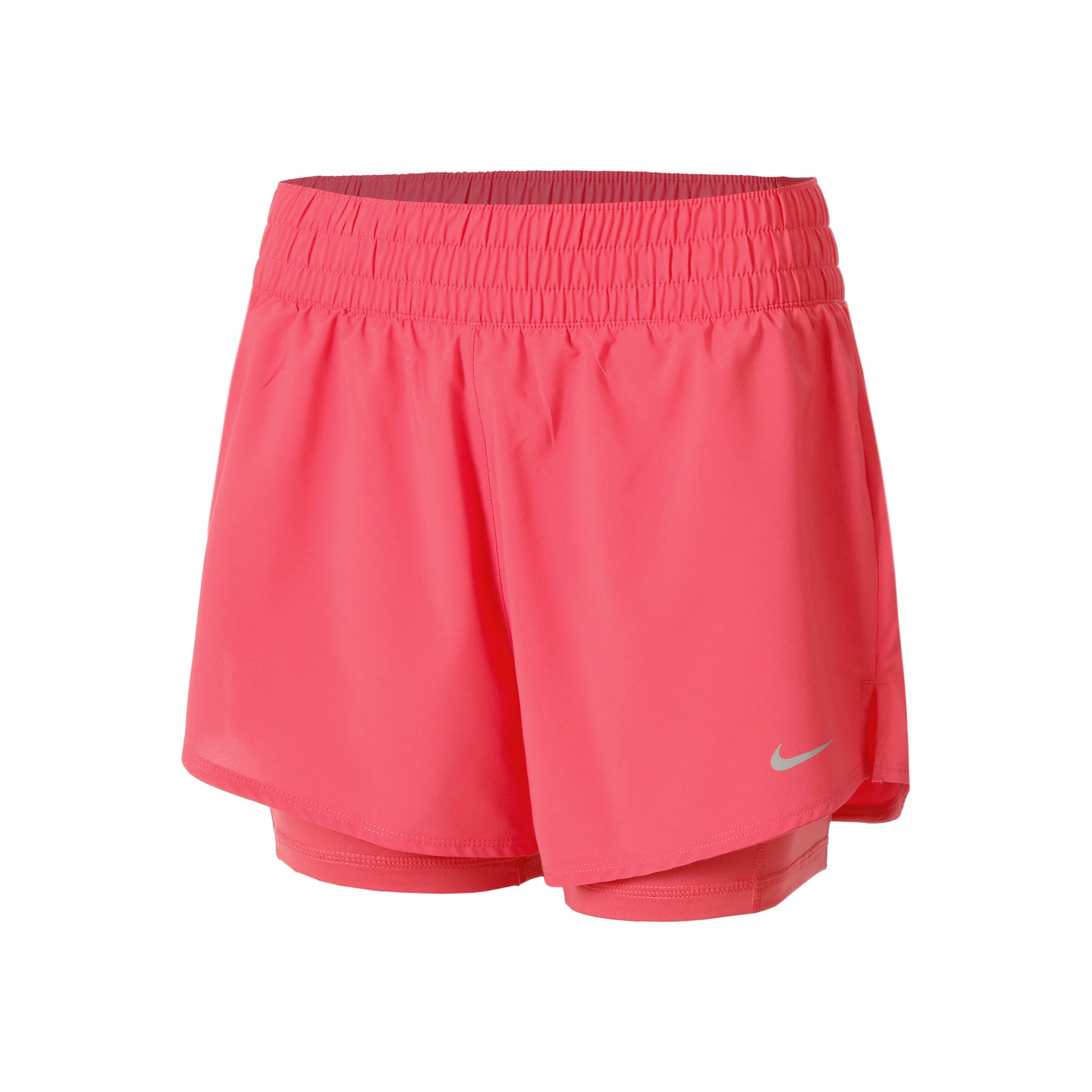 Nike Dri-Fit One High Rise 2in1 3in Shorts Dames - roze
