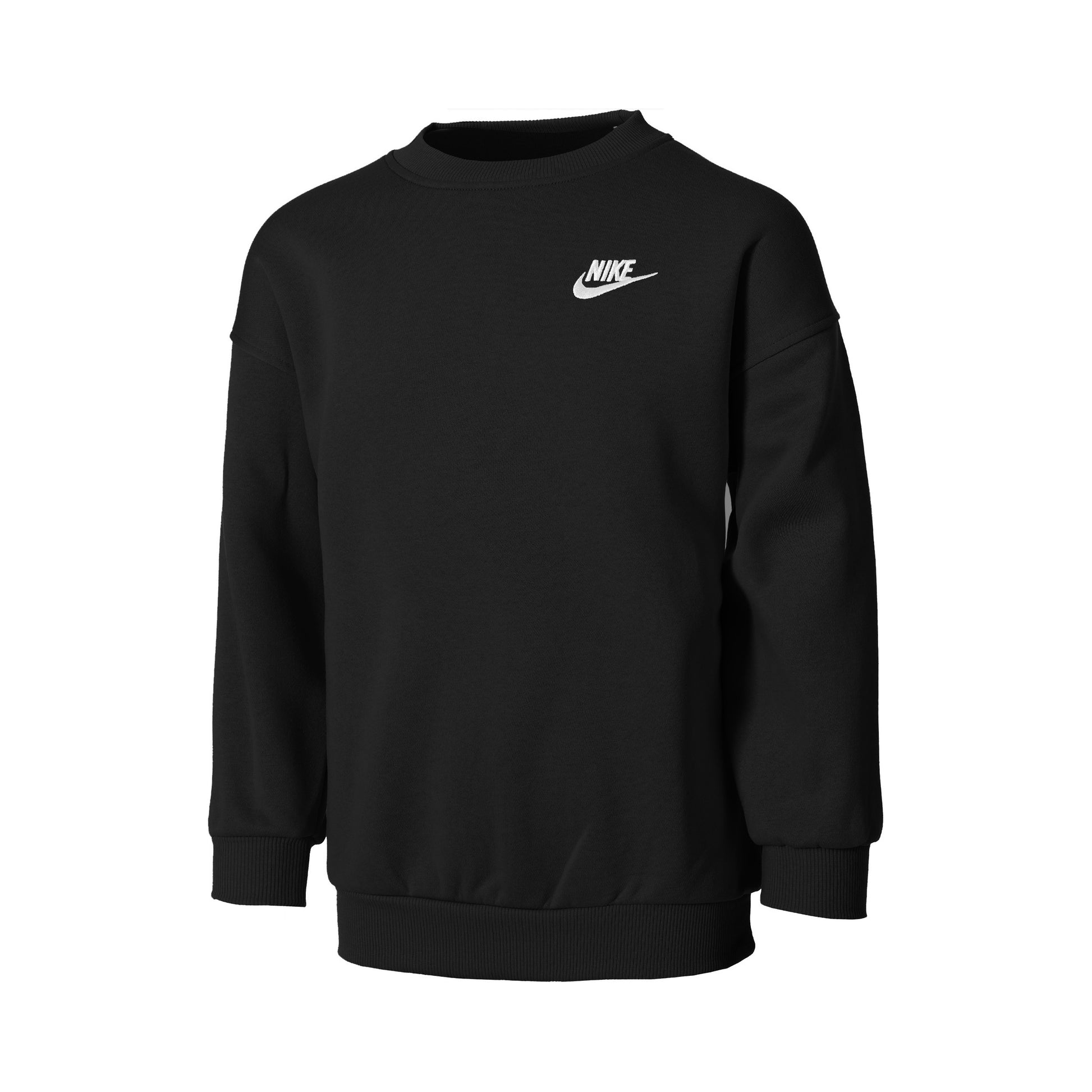 Nike Club Fleece Oversized Crew Sweatshirt Meisjes-Zwart