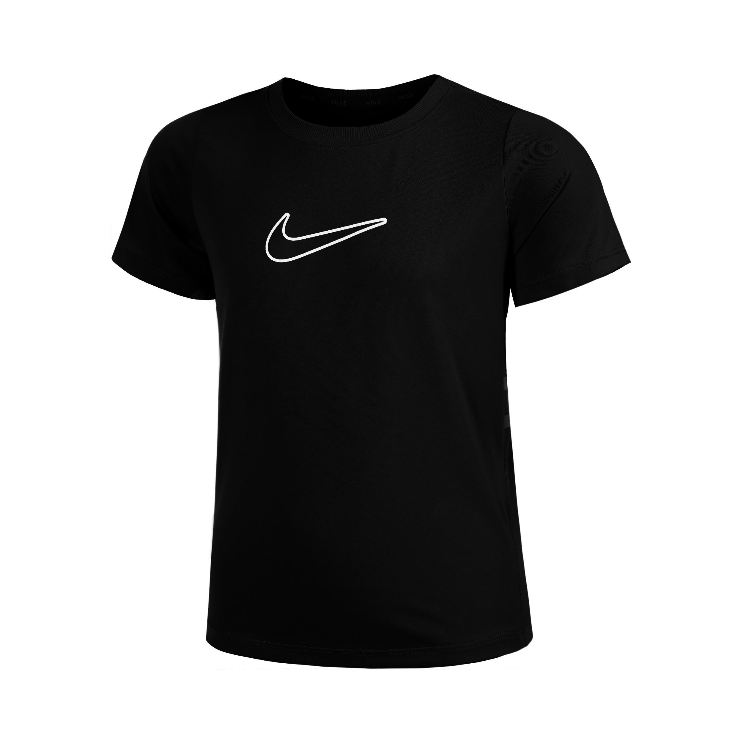 Nike Dri-Fit One STD T-shirt Meisjes-Zwart