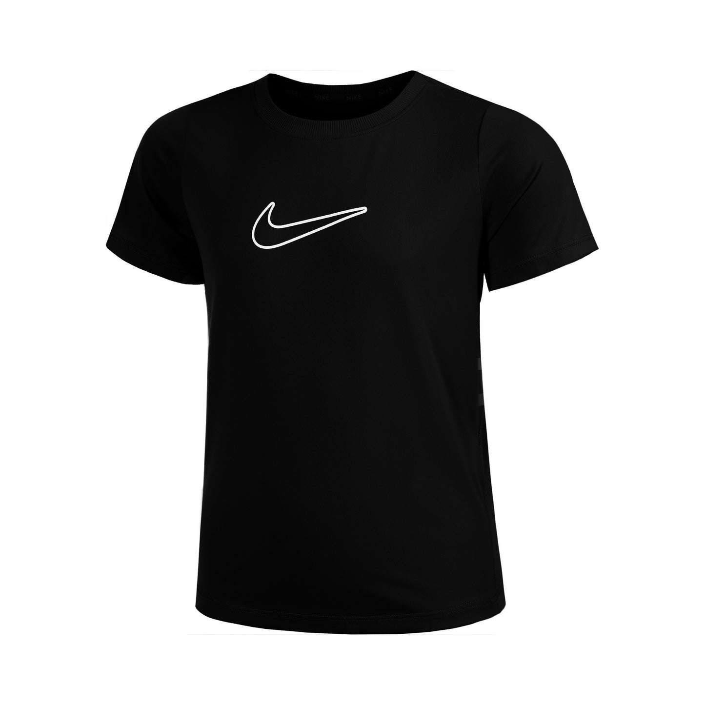Nike Dri-Fit One STD T-shirt Meisjes-Zwart
