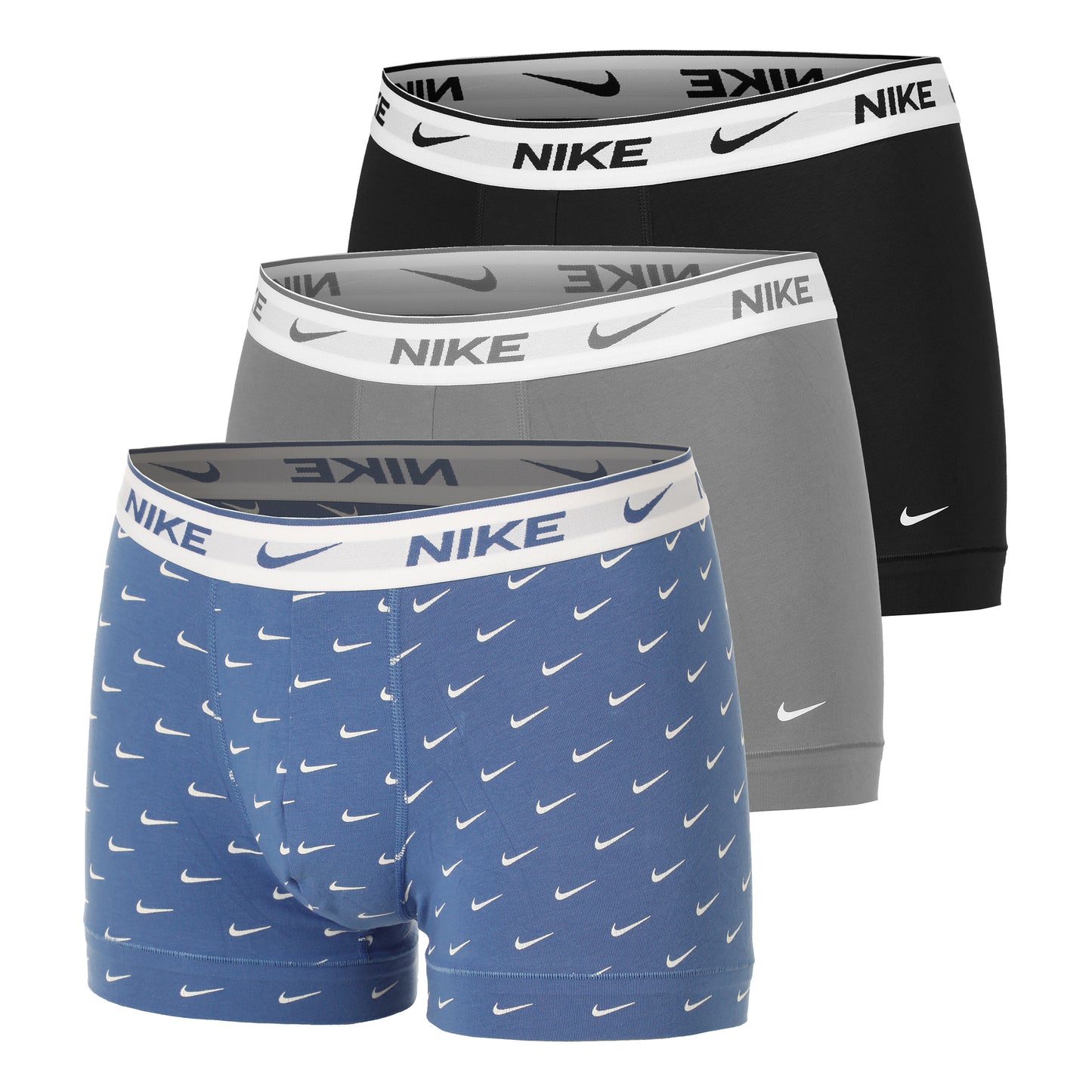 Nike Everyday Cotton Stretch Caleçon Pack de 3 Hommes - multicouleur,