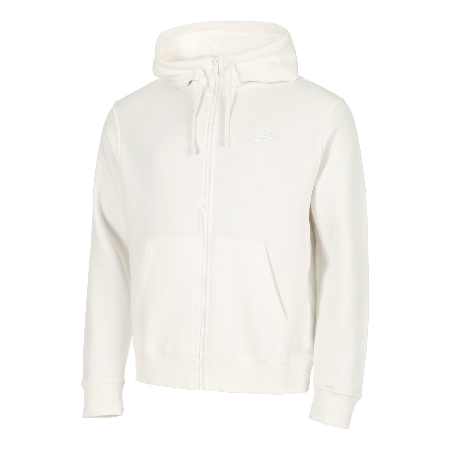 Nike Sportswear Club Full Zip Sportjas Heren - crème, wit
