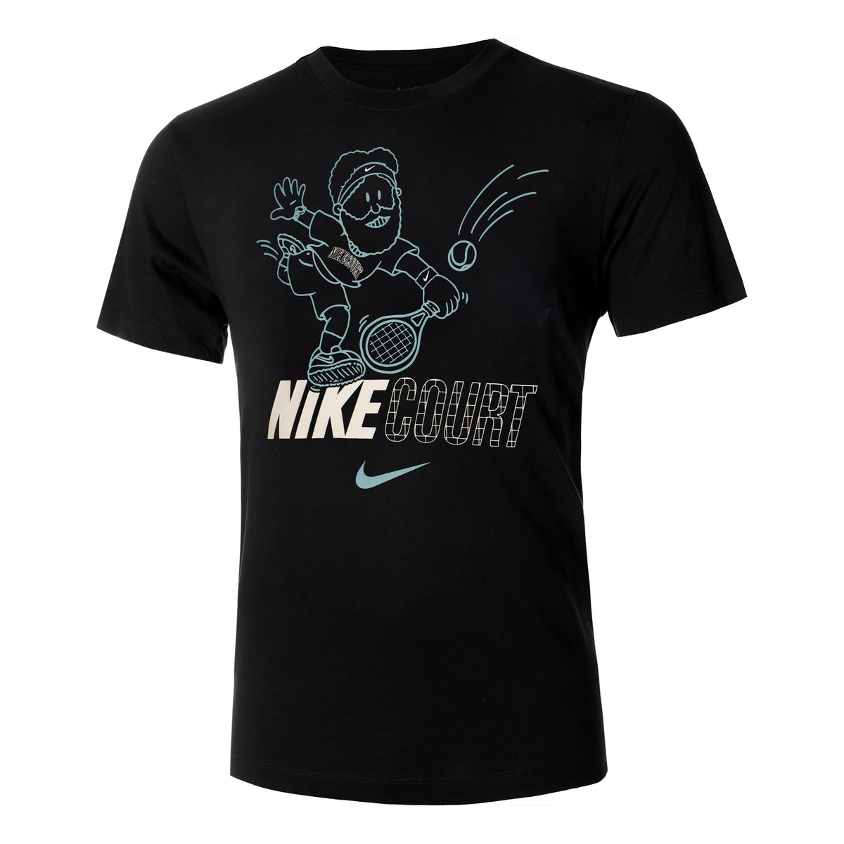 Nike Court Dri-Fit T-shirt Hommes - noir, multicouleur
