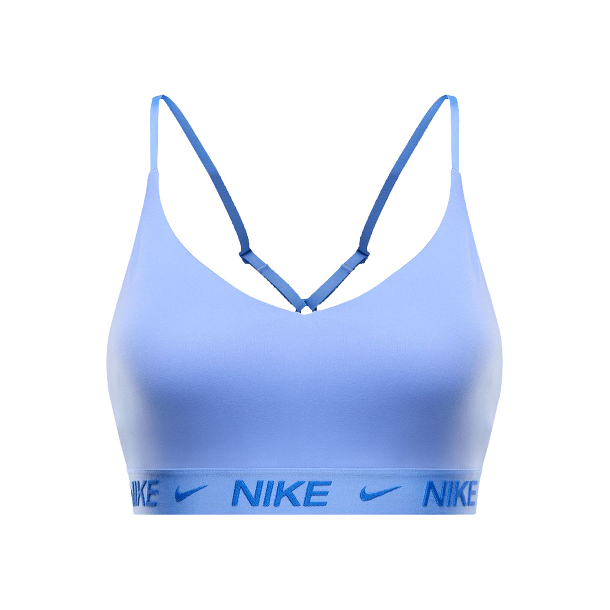 Nike Dri-Fit INDY LGT Support Sport-bh Dames-lichtblauw