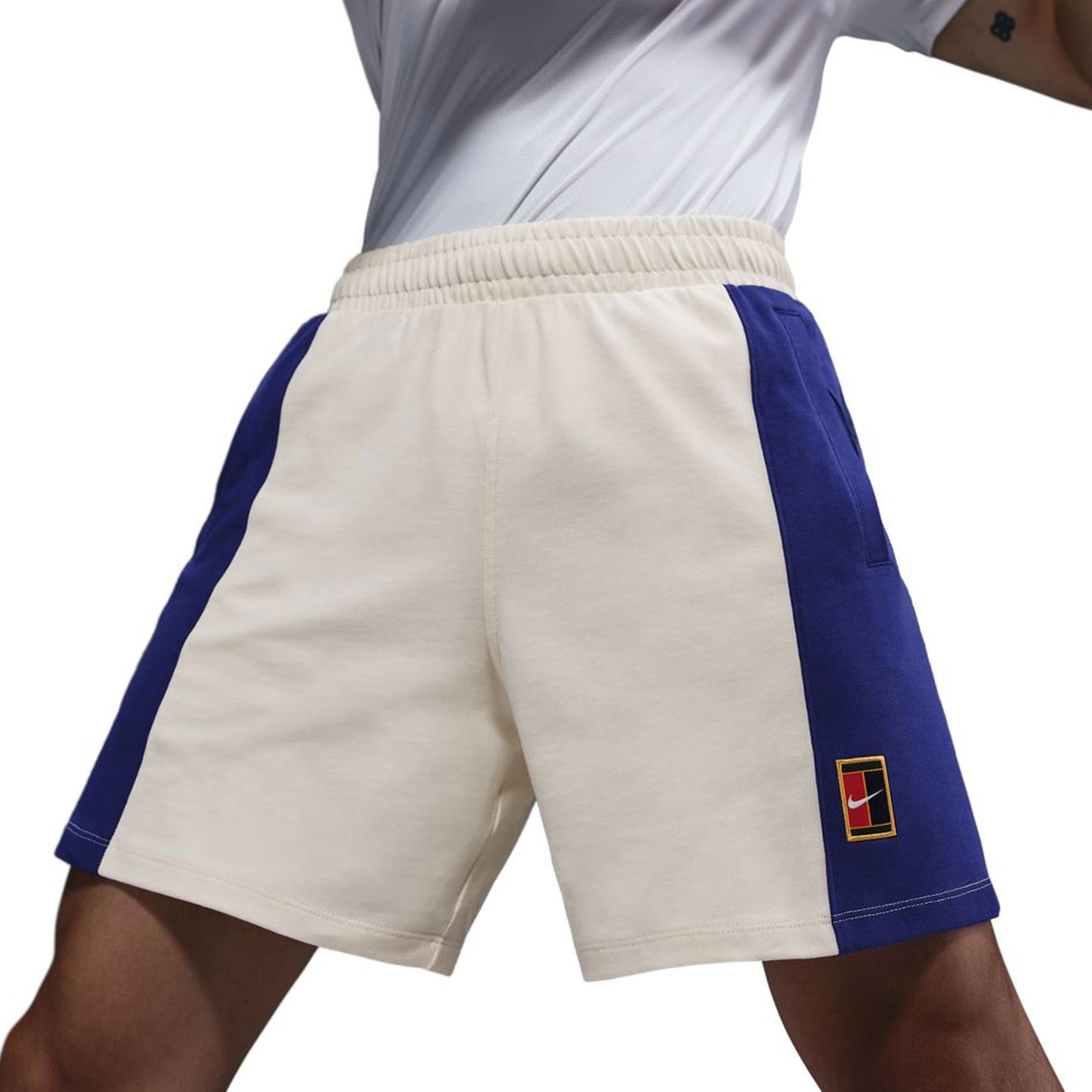 Nike Court Dri-FIT Heritage Shorts Heren-Crème,Blauw
