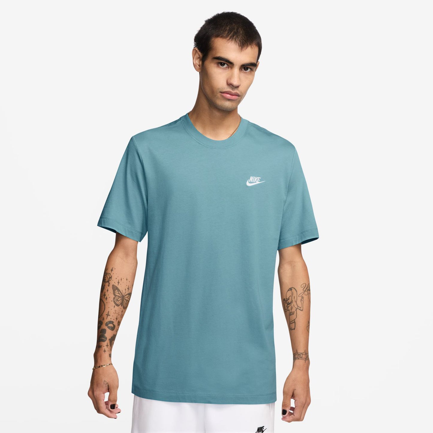 Nike Sportswear Club T-shirt Heren - blaugrau,
