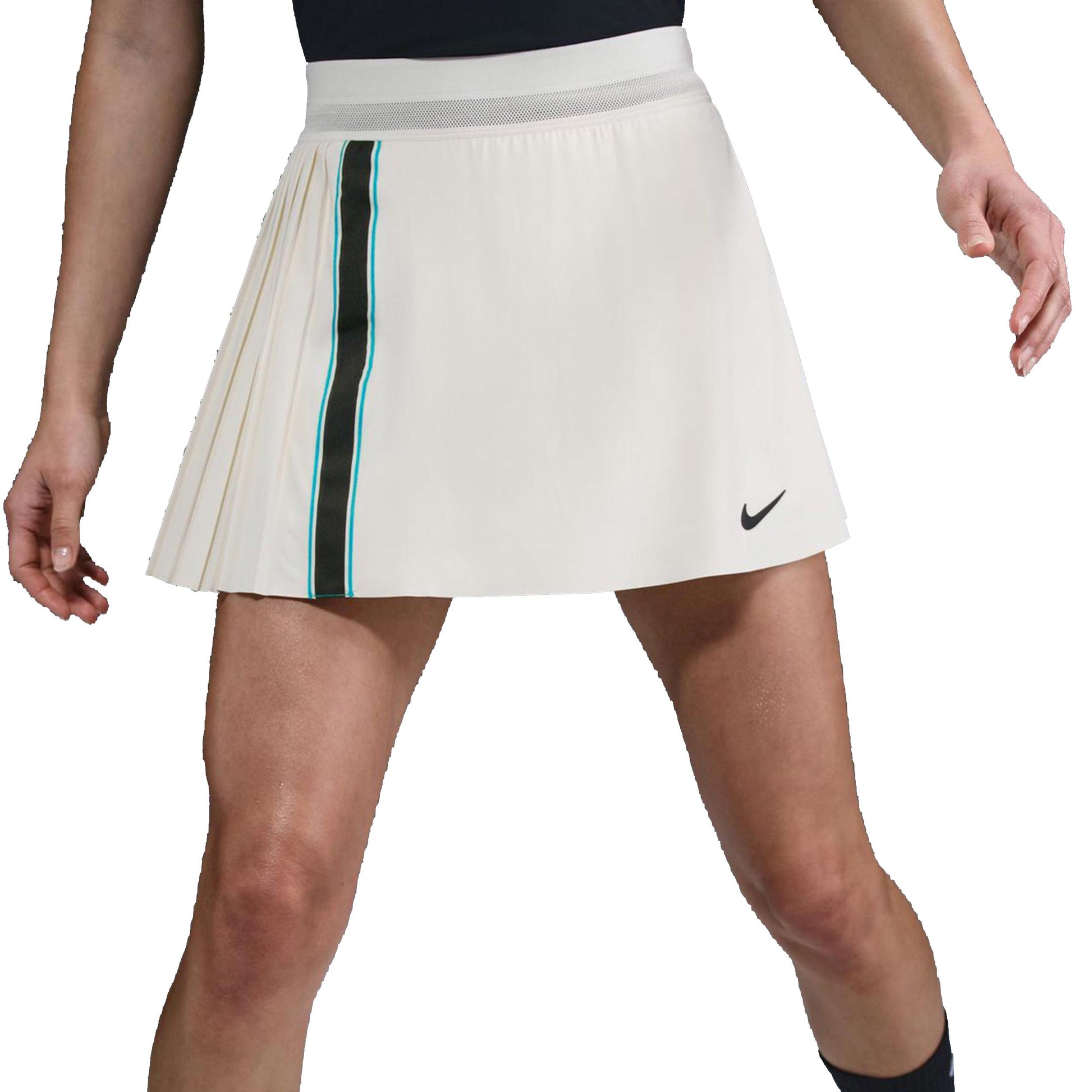 Nike Court Dri-FIT Slam High Rise Rok Dames-Crème