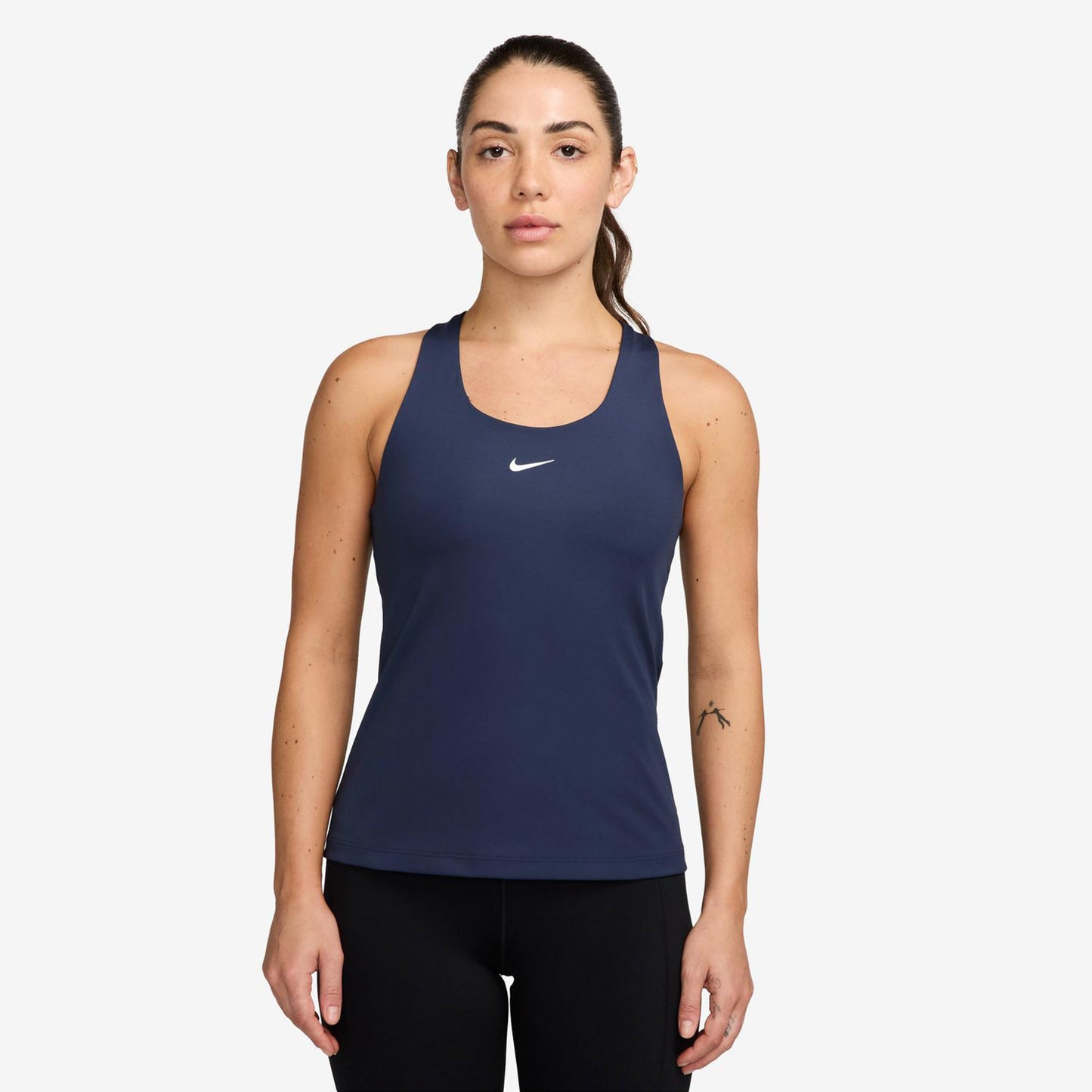 Nike Dri-Fit Swoosh Tanktop Dames-Donkerblauw
