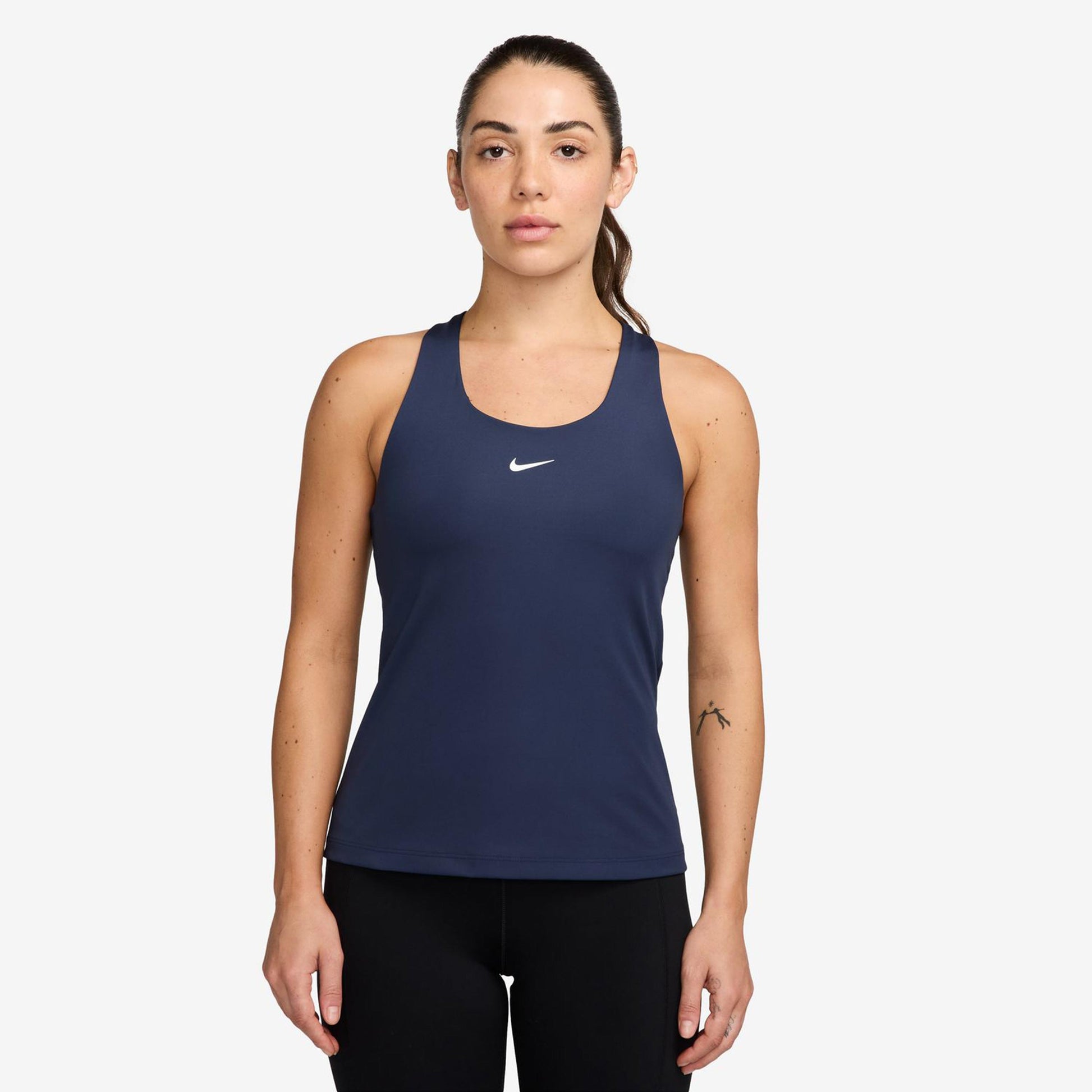 Nike Dri-Fit Swoosh Tanktop Dames-Donkerblauw