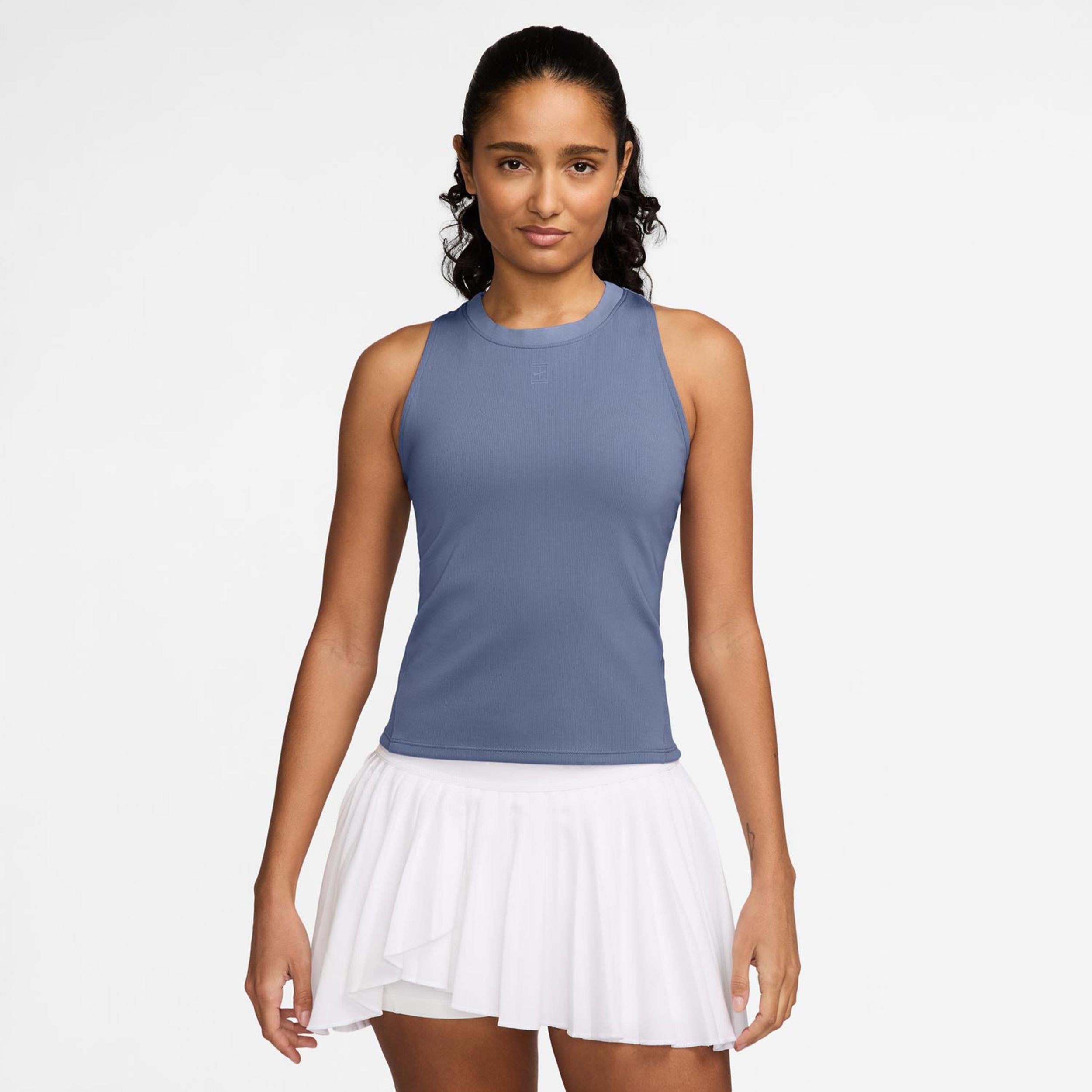 Nike Court Dri-Fit Advantage Tanktop Dames-Blaugrau