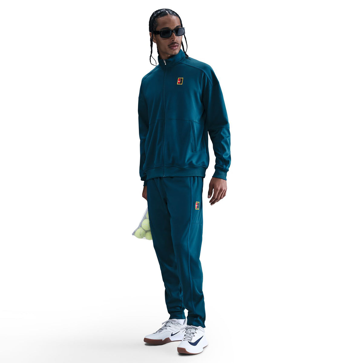 Nike Court Heritage Pantalon Survêtement Hommes-Bleu Gris