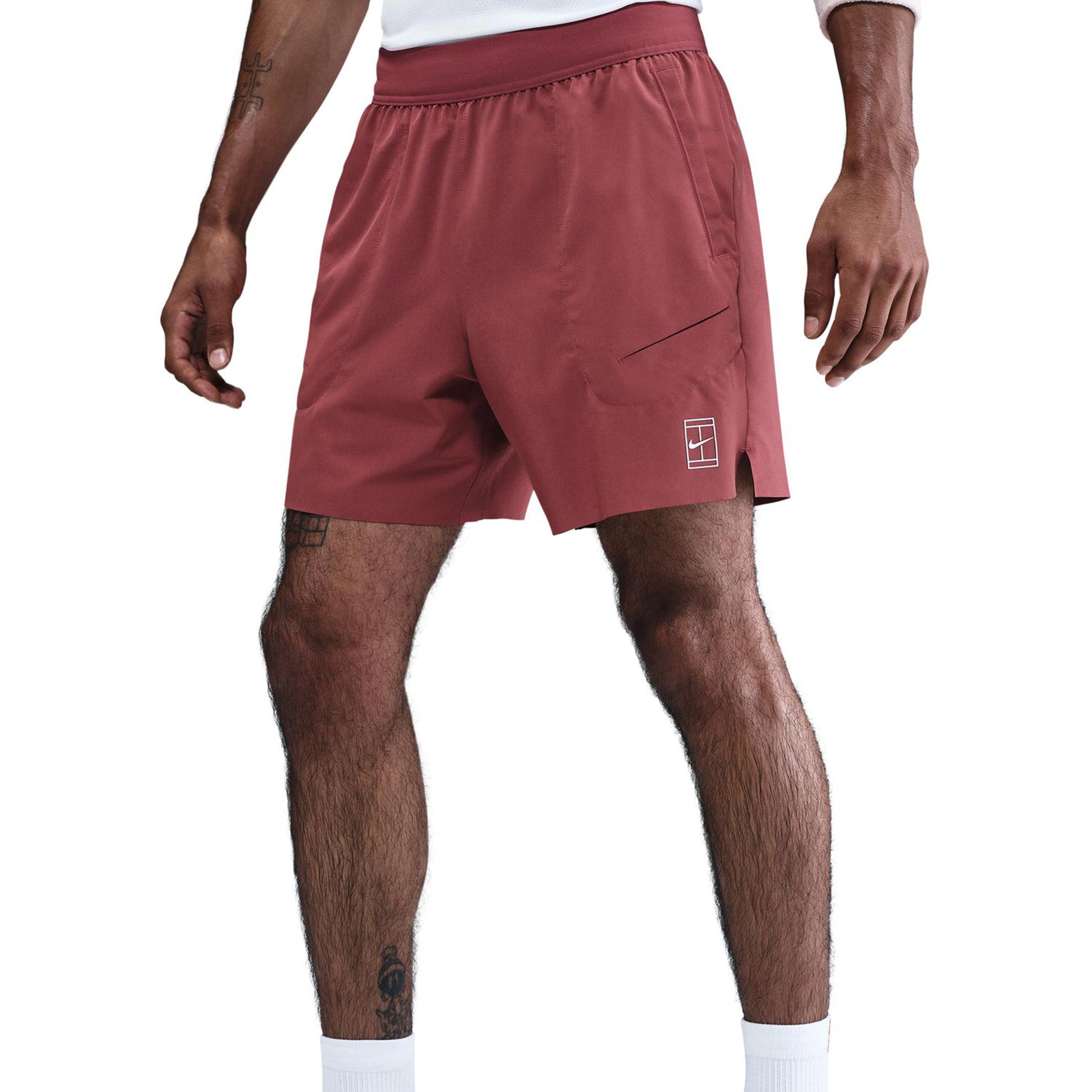 Nike Court Dri-Fit Advantage 6in Shorts Hommes-Rouille