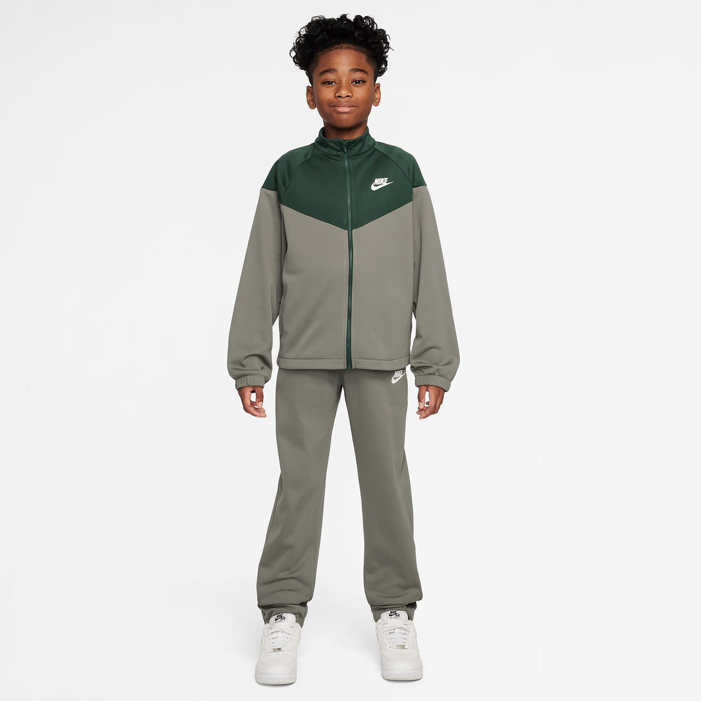 Nike Dri-Fit Full-Zip Trainingspak Kinderen-Olijf,Groen