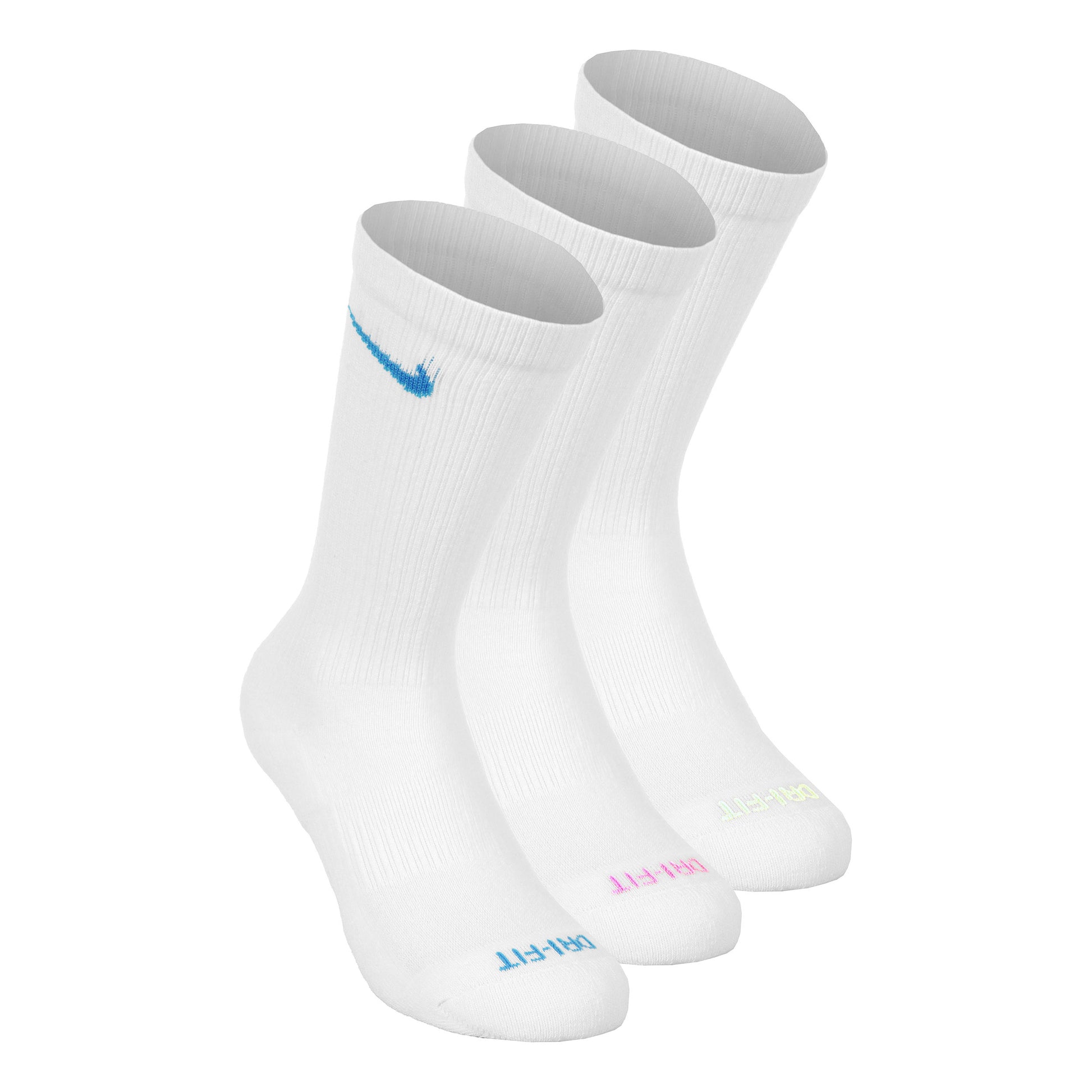 Nike Everyday Plus Cushioned Chaussettes de tennis Pack de 3 Unisex - blanc