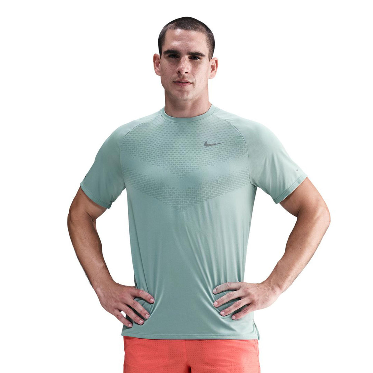 Nike Stride  Maillot de course Hommes - turquoise, argent