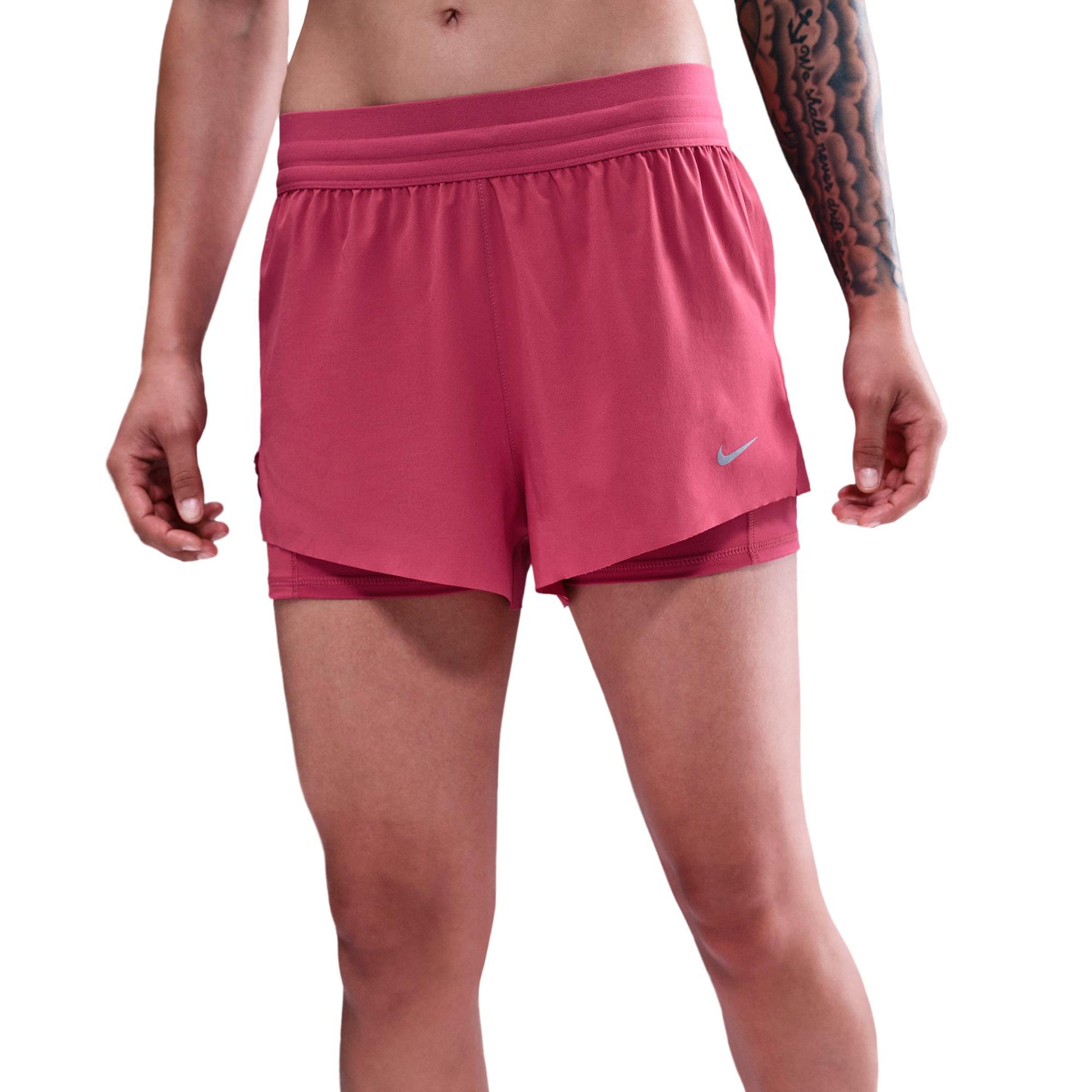 Nike Swift Hardloopshorts Dames - bes, zilver
