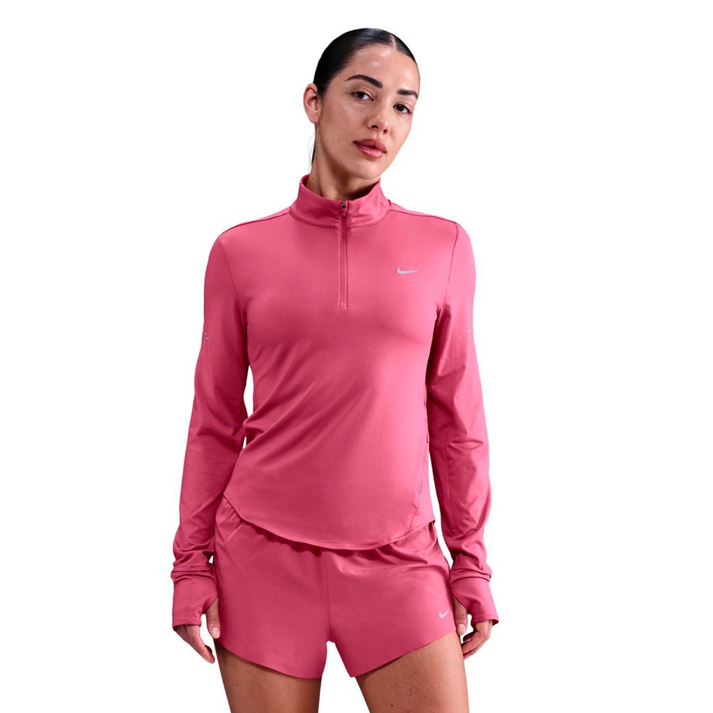 Nike Swift Hardloopshirt Dames - bes, zilver