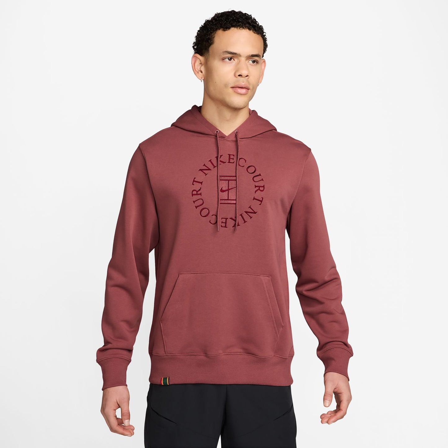 Nike Court Dri-Fit Heritage Sweater met capuchon Heren-wijnrood