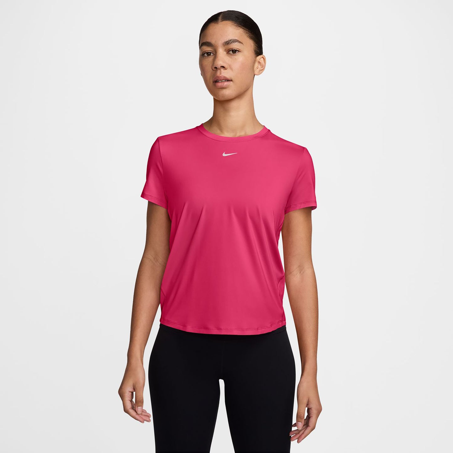 Nike One Classic Dri-FIT T-shirt Dames-berry, wit