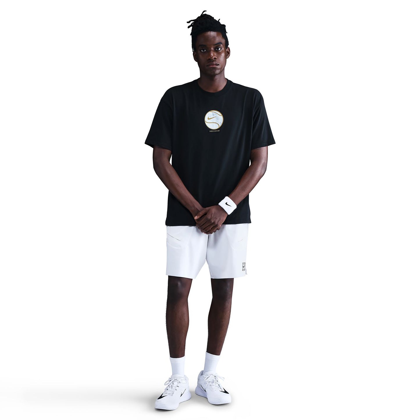 Nike Court Dri-Fit Max 90's T-shirt Heren-zwart