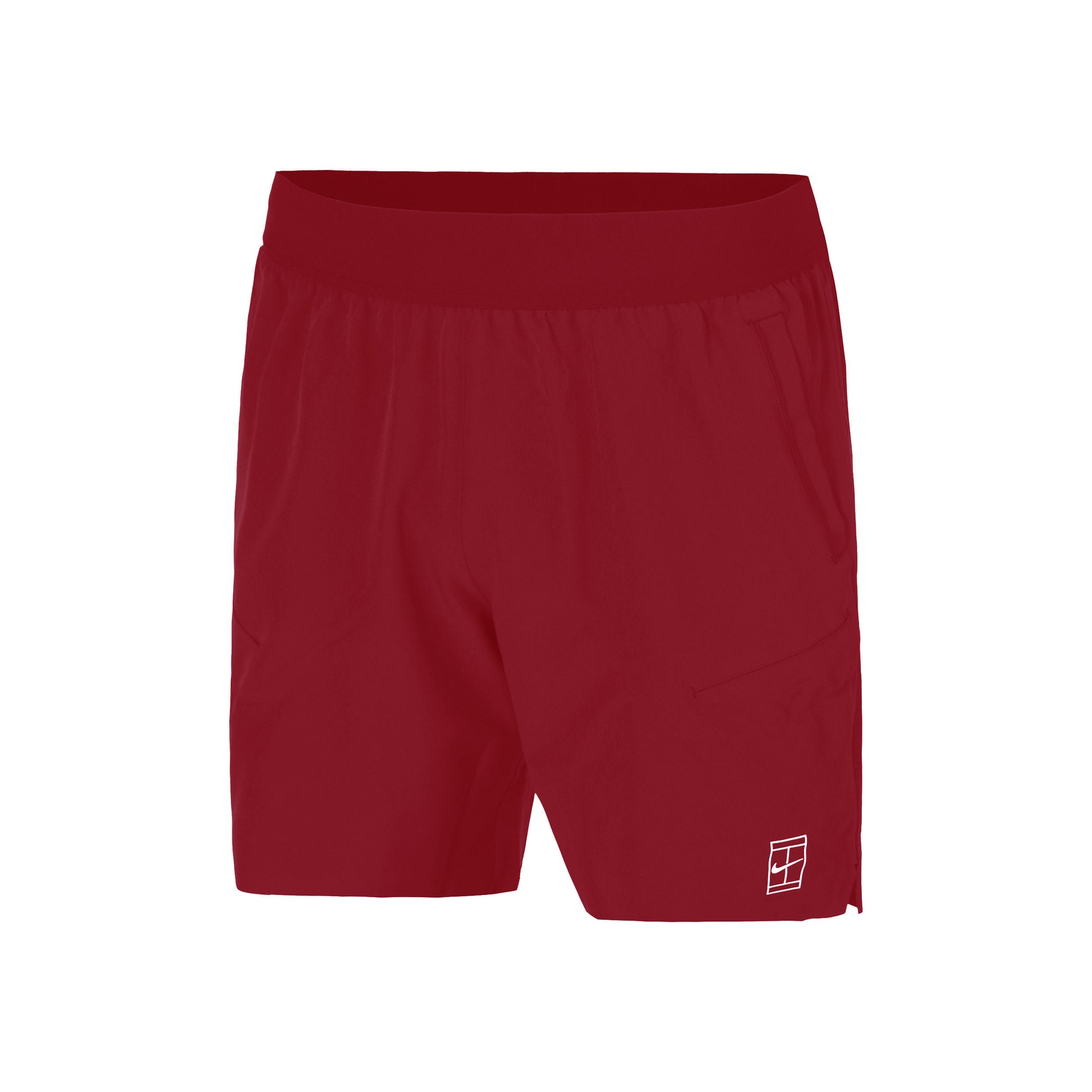 Nike Court Dri-FIT Advantage 6in Shorts Heren - rood, wit