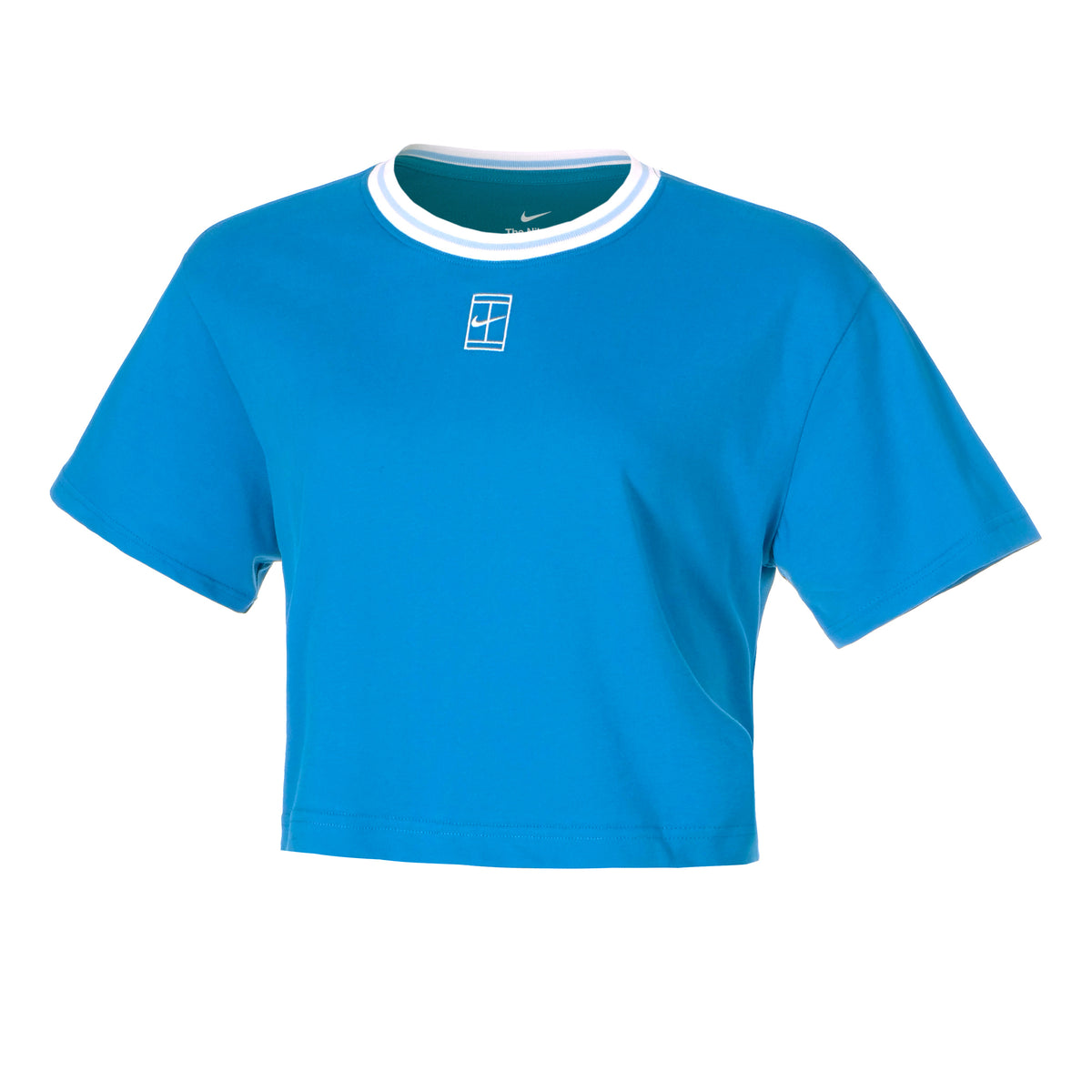 Nike Dri-FIT Heritage Crop T-shirt Femmes - bleu,