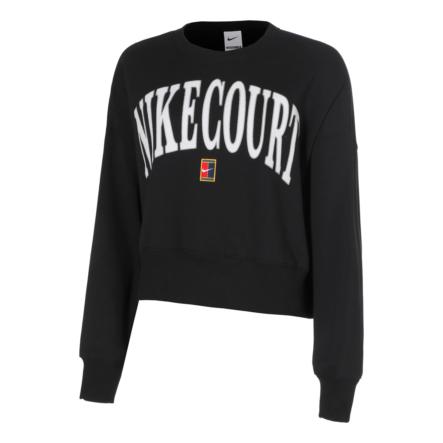 Nike Court Phoenix Fleece Crew Heritage Sweat-shirt Femmes-Noir,Noir