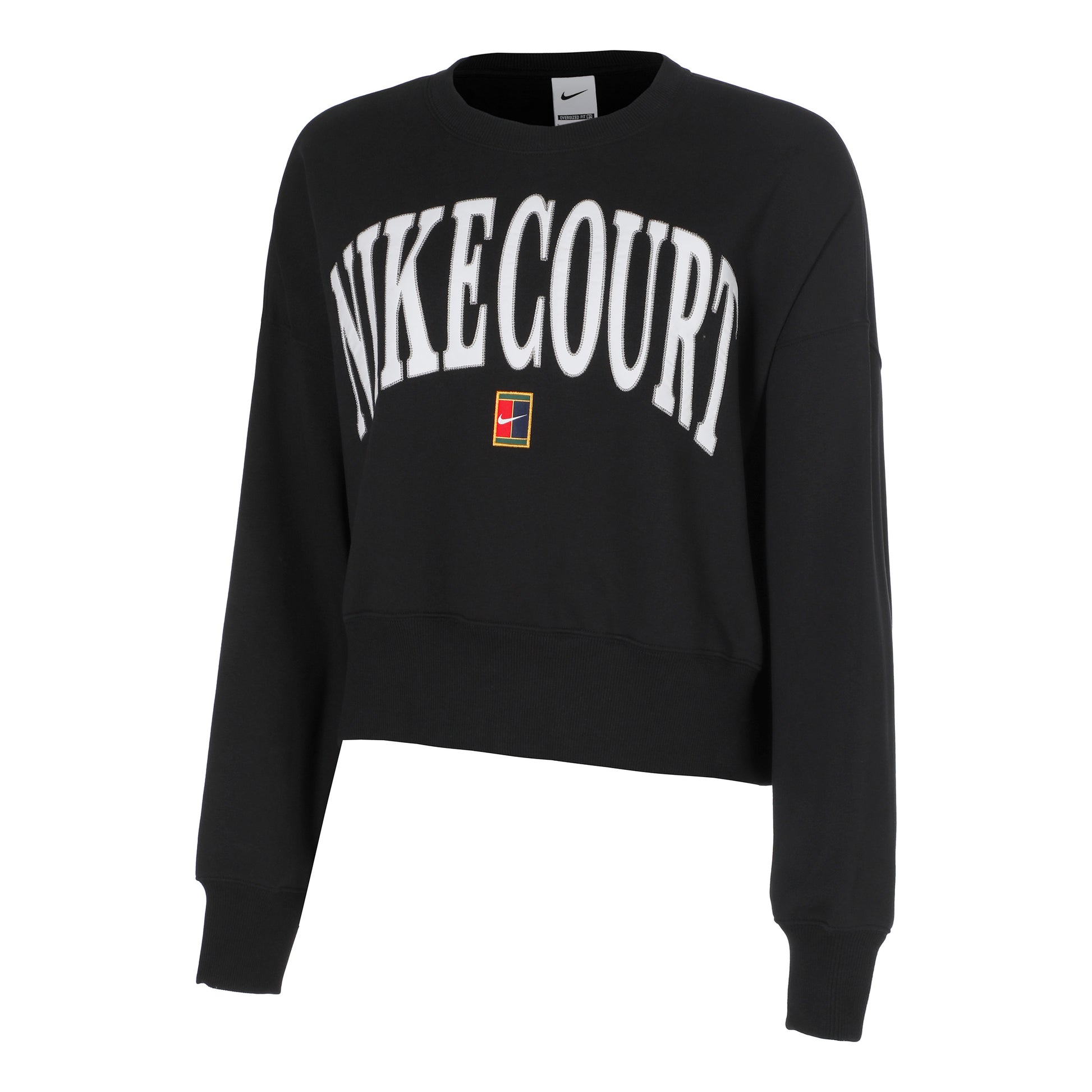Nike Court Phoenix Fleece Crew Heritage Sweat-shirt Femmes-Noir,Noir