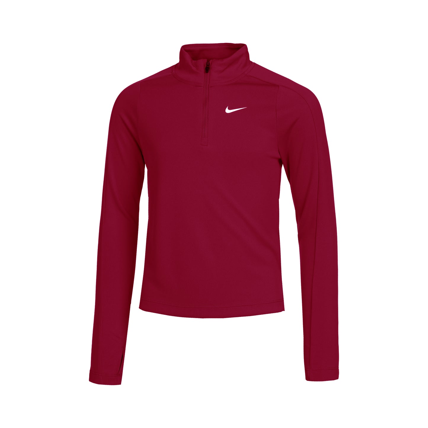 Nike Dri-Fit Haut Manches Longues Filles-Rouge,Blanc