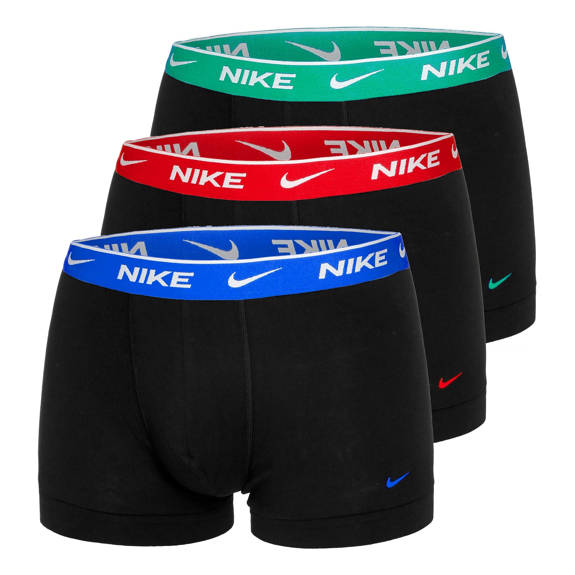 Nike Everyday Cotton Stretch Caleçon Pack De 3 Hommes-Bleu,Multicouleur