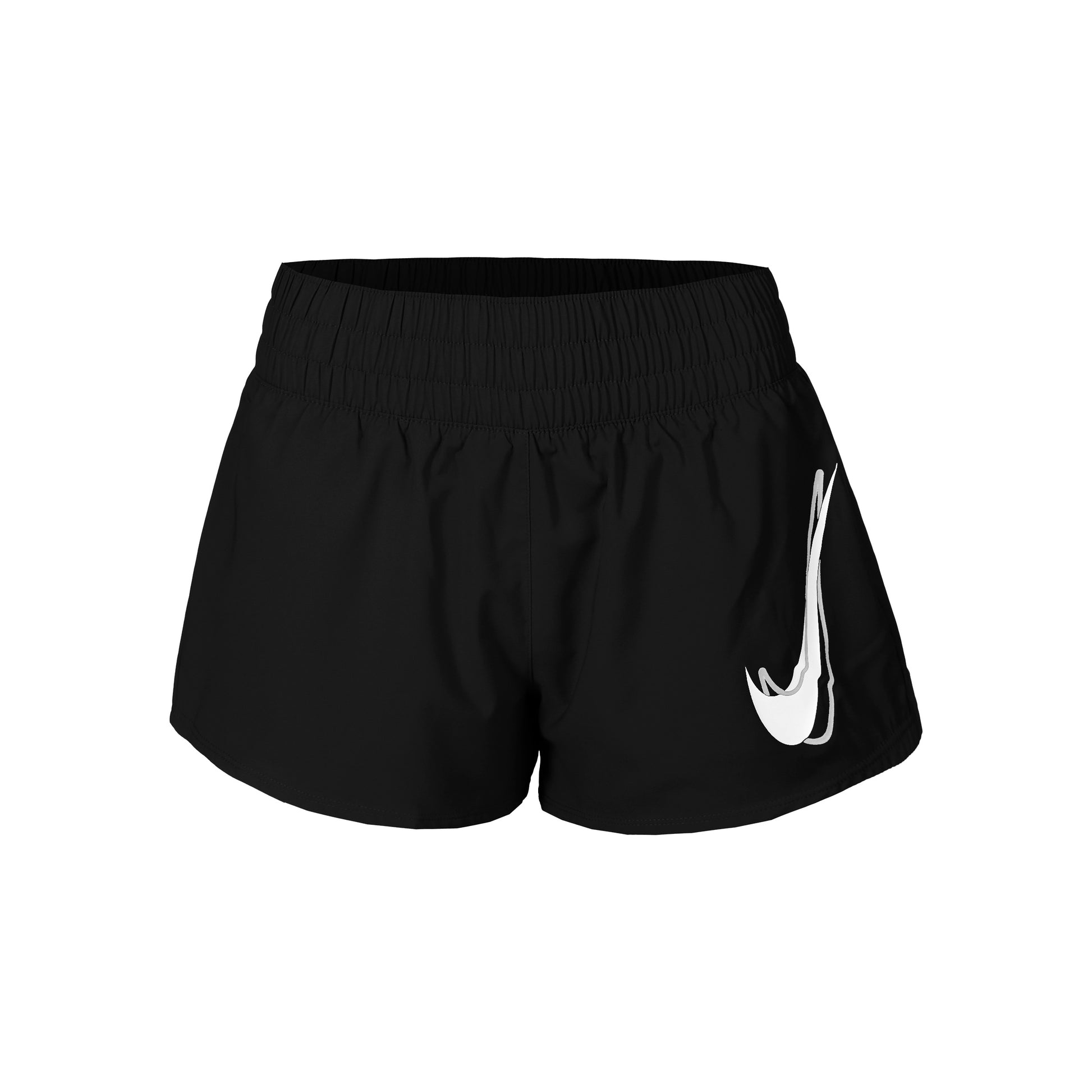 Nike Swoosh Hardloopshorts Dames-Zwart