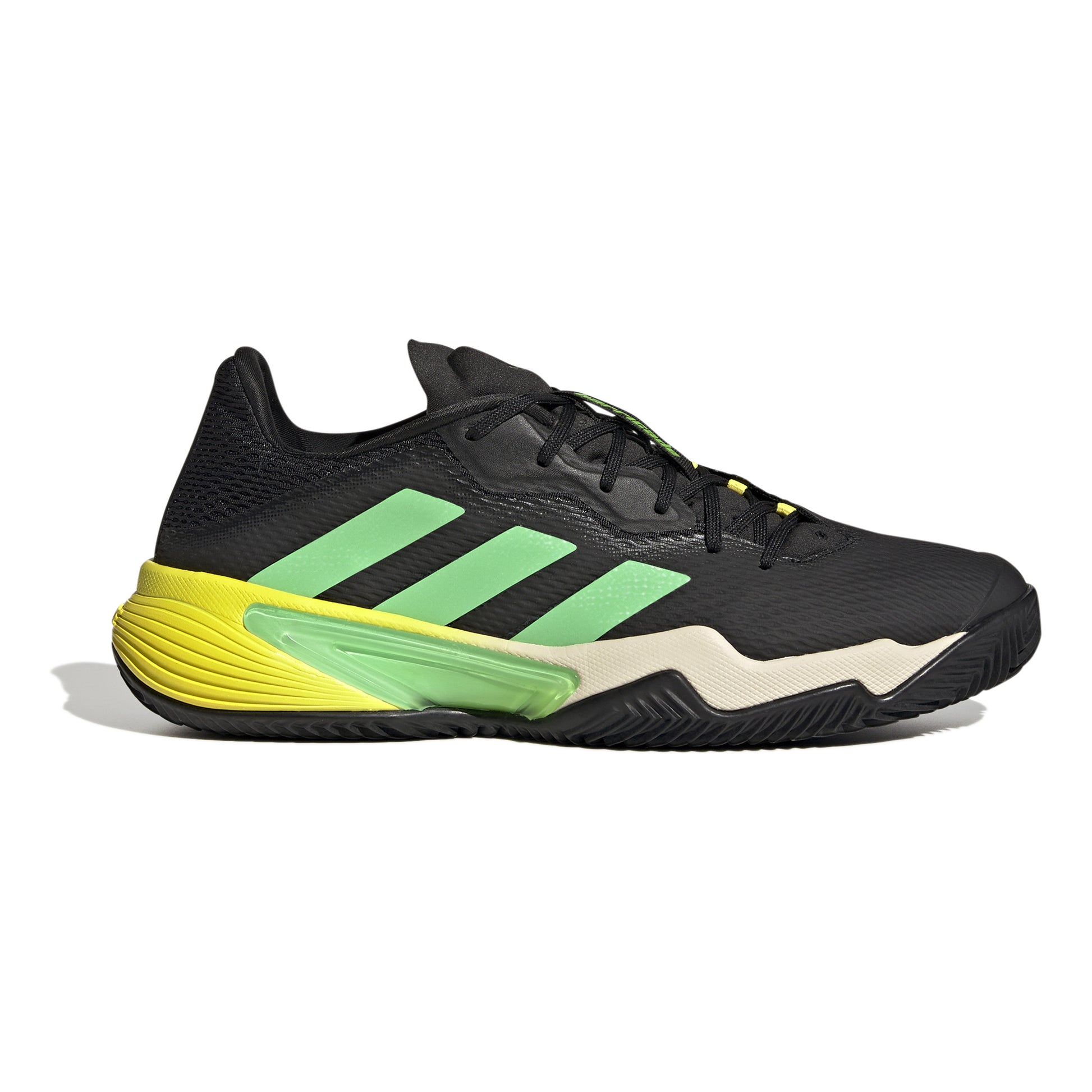 adidas Barricade Chaussure terre battue Hommes - noir, vert