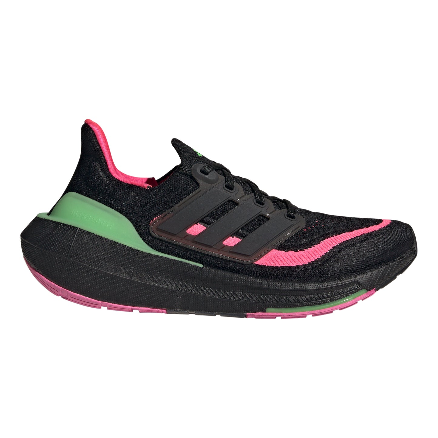adidas Ultraboost Light Neutrale schoen Dames - zwart, limoen