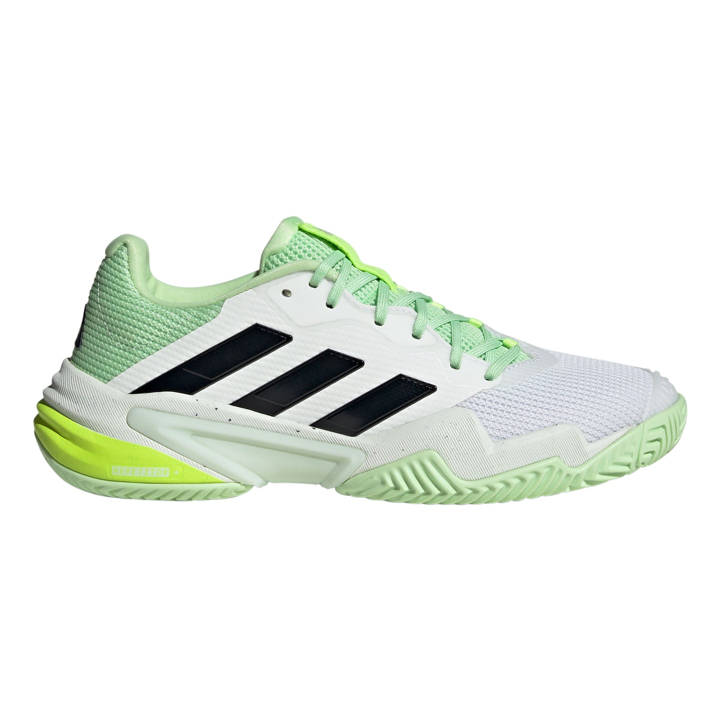 adidas Barricade Allcourt schoen Heren - wit, lichtgroen