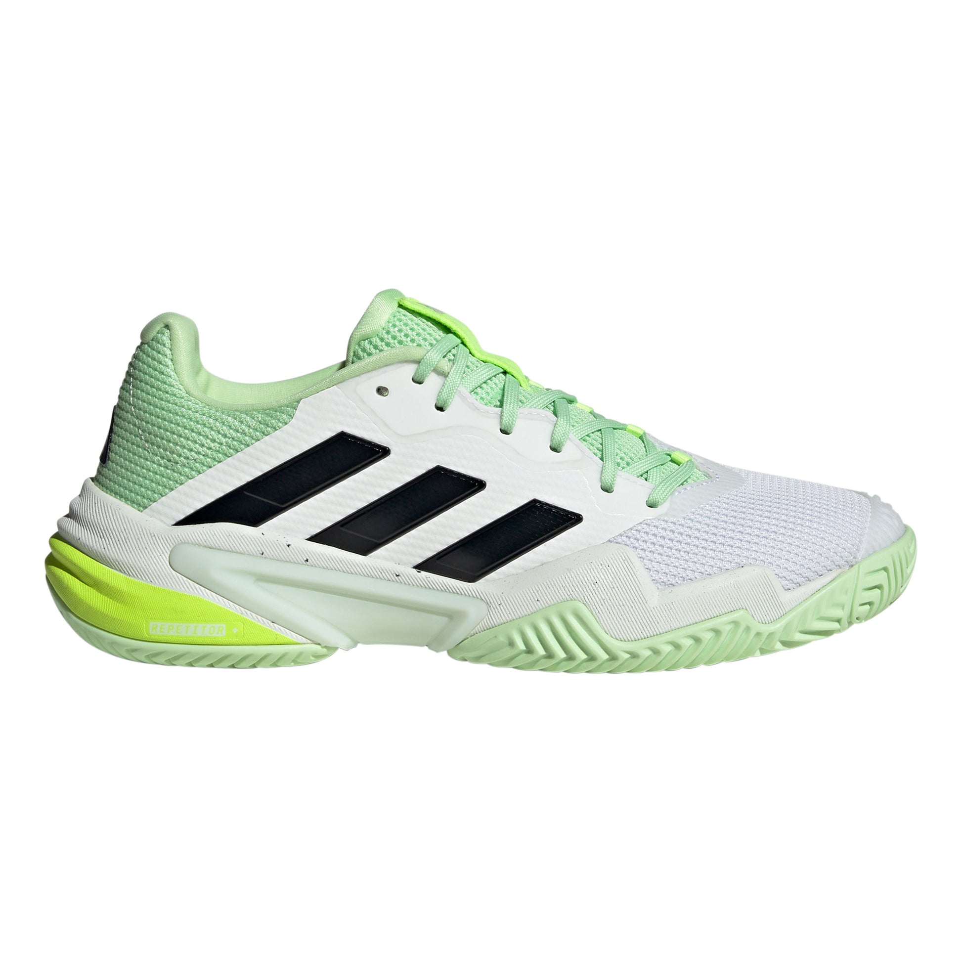 adidas Barricade Allcourt schoen Heren - wit, lichtgroen