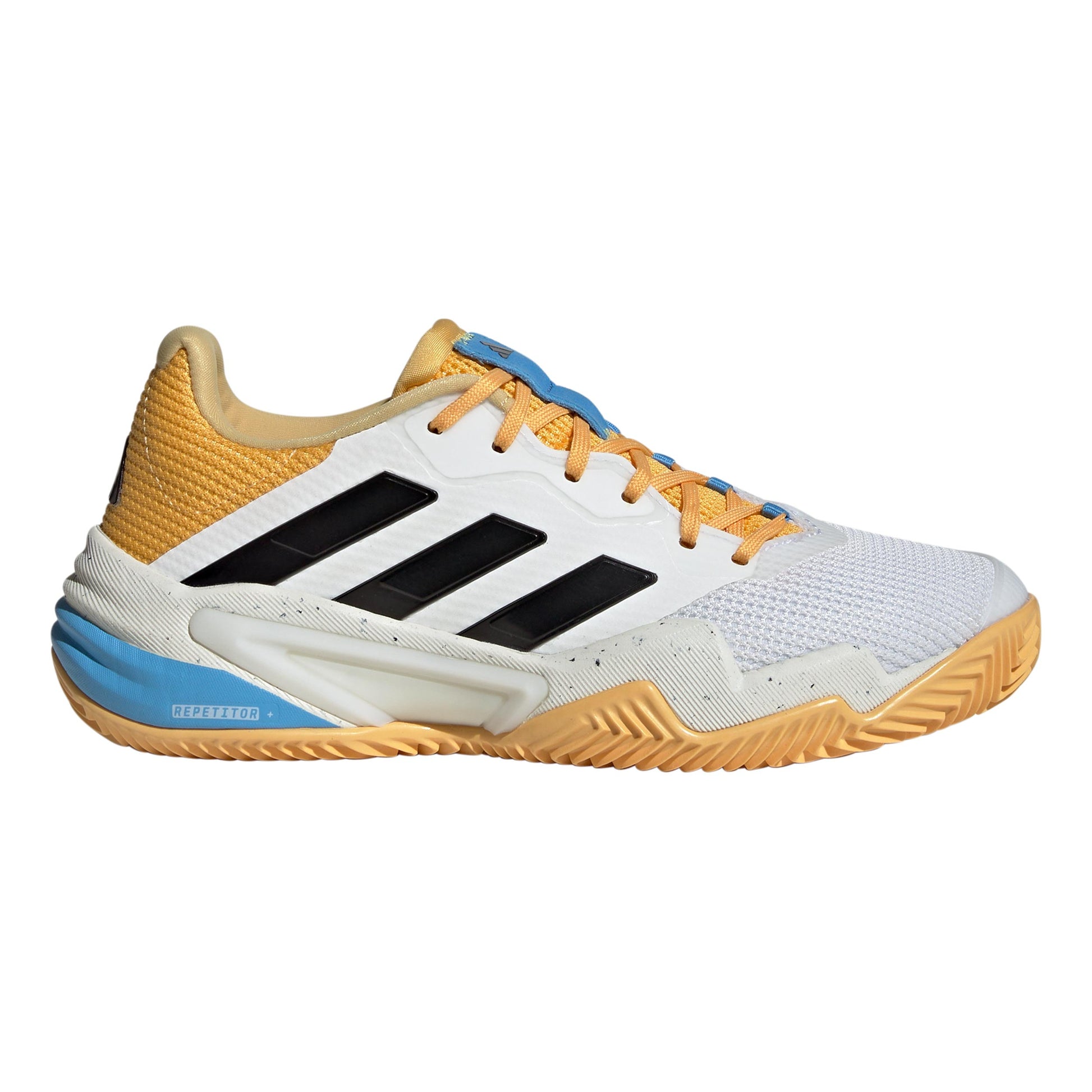 adidas Barricade 13 Gravelschoen Dames - wit, karamel