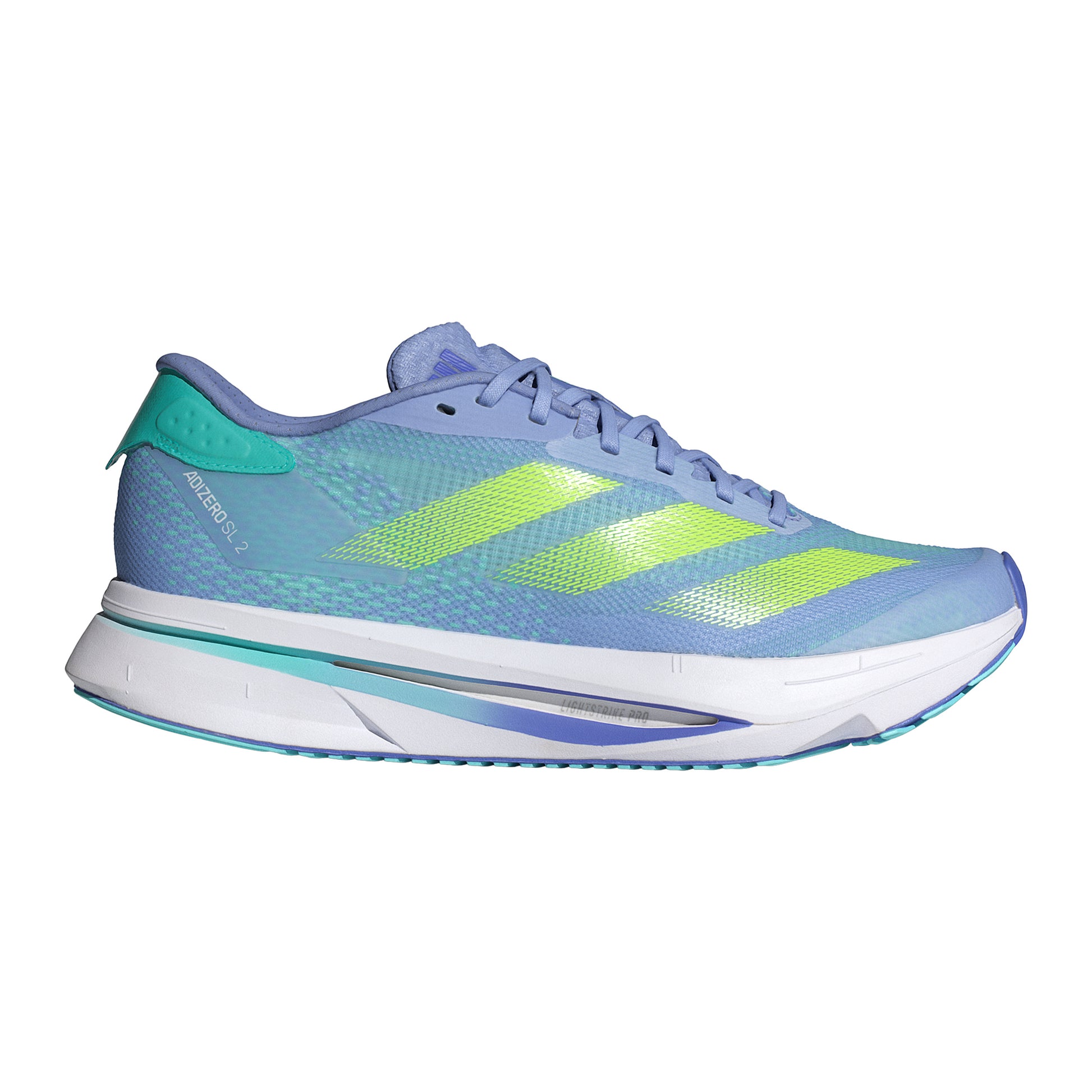 adidas adizero SL 2 Chaussure de running sans stabilisateurs Femmes - bleu clair, jaune lemon