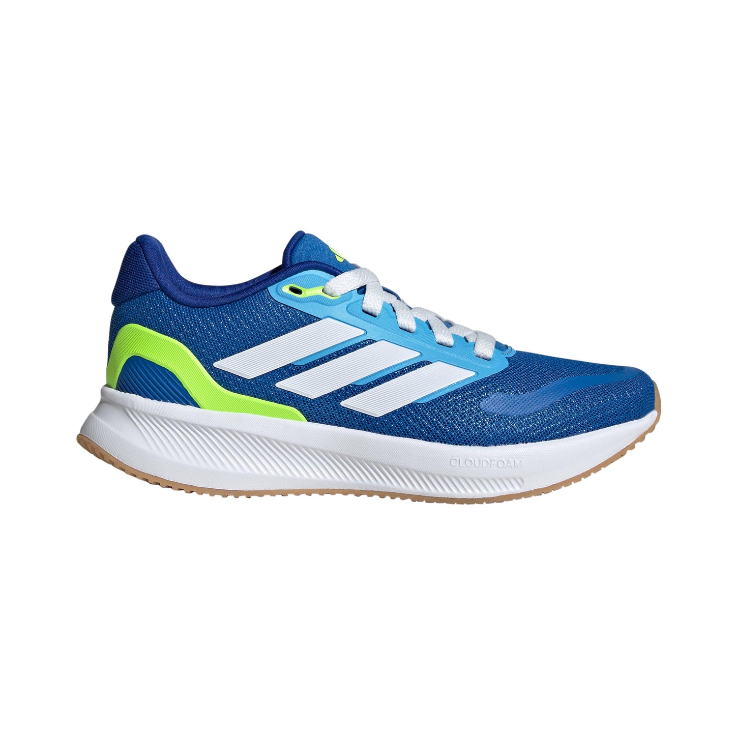adidas Runfalcon 5 Neutrale schoen Kinderen - donkerblauw, neongeel