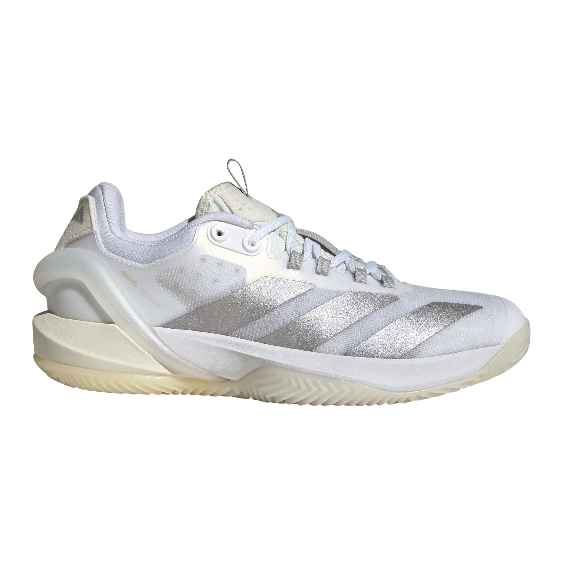 adidas adizero Cybersonic Chaussure terre battue Femmes - blanc, argent